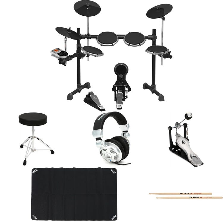 Best Buy: DrumFire 6' x 4' Nonslip Drum Mat Black DMA6450