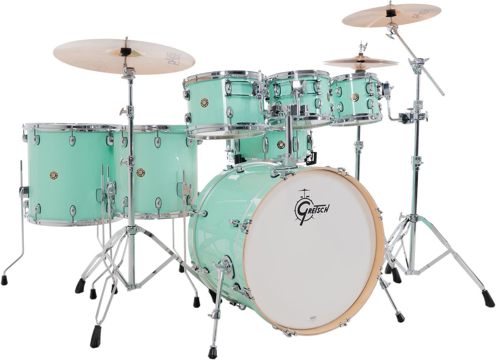 Photo of Gretsch Drums Catalina Maple 7-piece Shell Pack - Seafoam Green