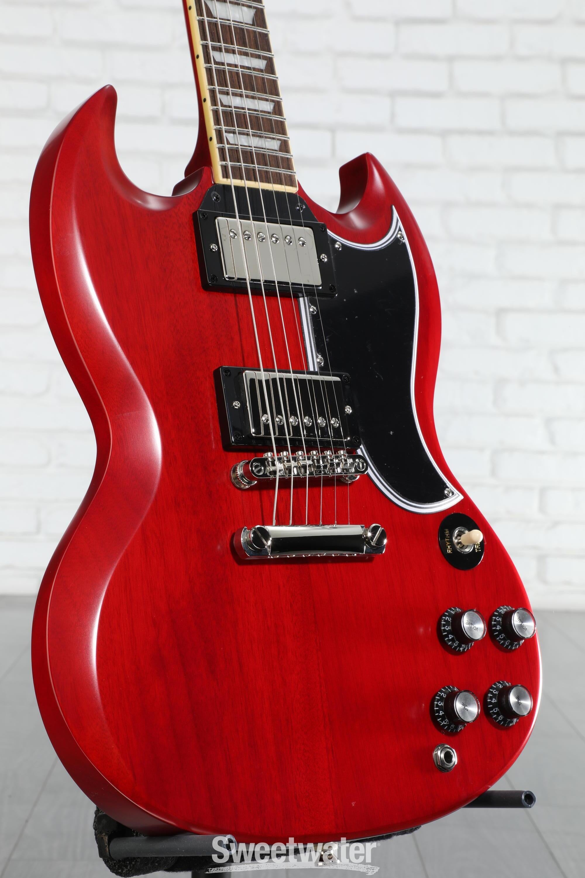 ギター Epiphone 1961 Les Paul SG Standard Epiphone 1961 Les Paul SG Standard - Aged Sixties Cherry