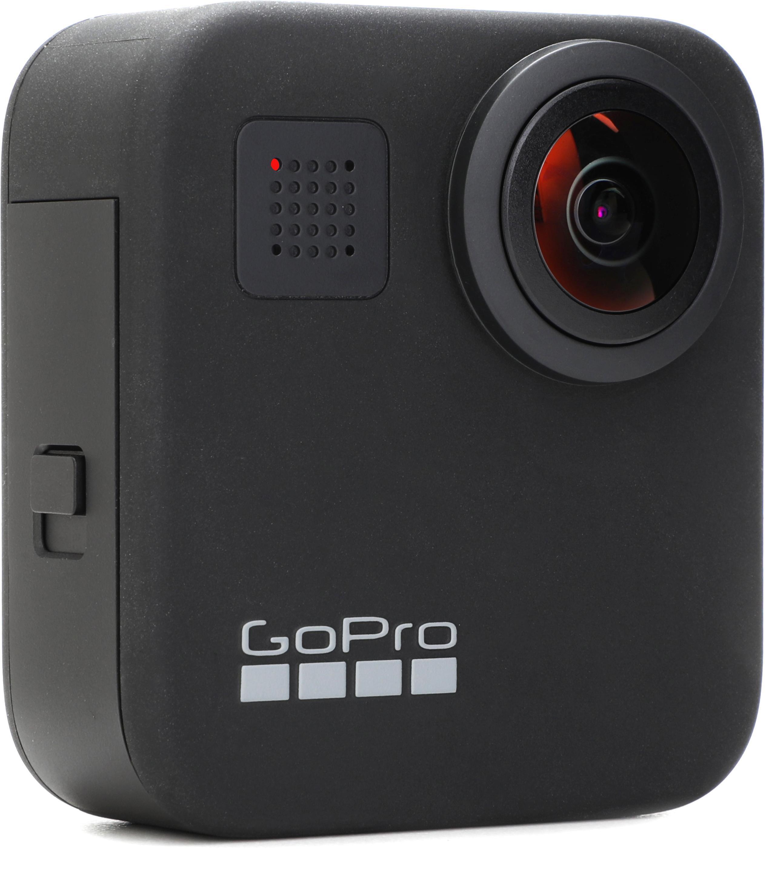 GoPro MAX Waterproof 360 + Traditional Camera with Touch Screen Spherical  5.6K30 HD Video 16.6MP 360 Photos 1080p Live Streaming Stabilization Bundle