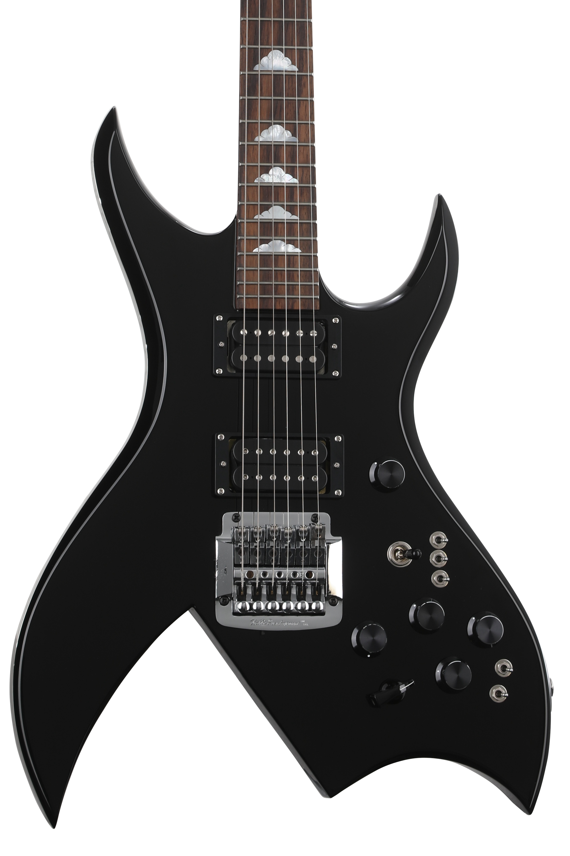 B.C. Rich USA Handcrafted Rich B Standard with Kahler Tremolo - Black |  Sweetwater