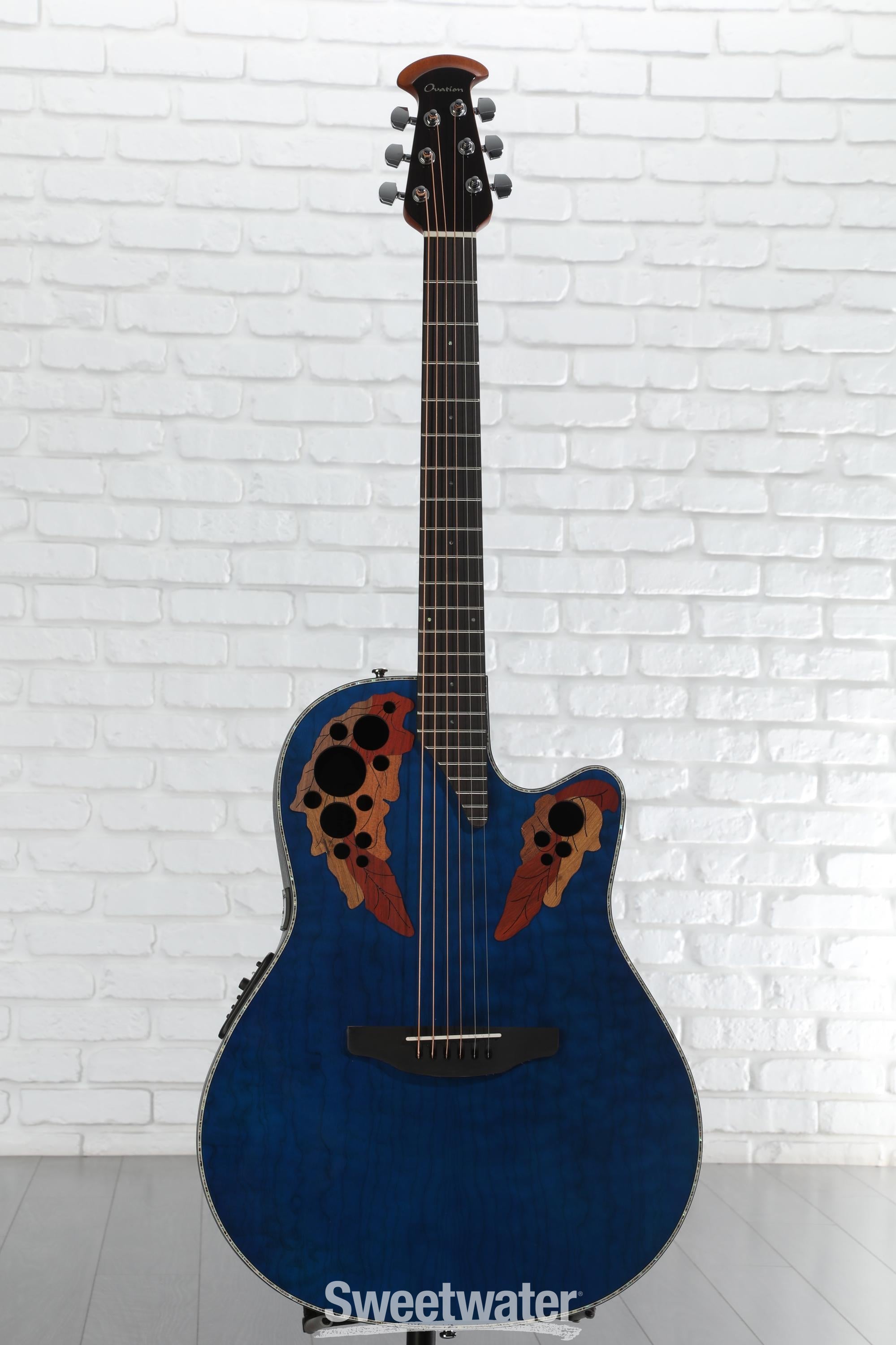 オベーション　Celebrity Elite Exotic CE44P-8TQ Amazon.com: Ovation CE44P-8TQ Celebrity Elite Plus Mid-Depth