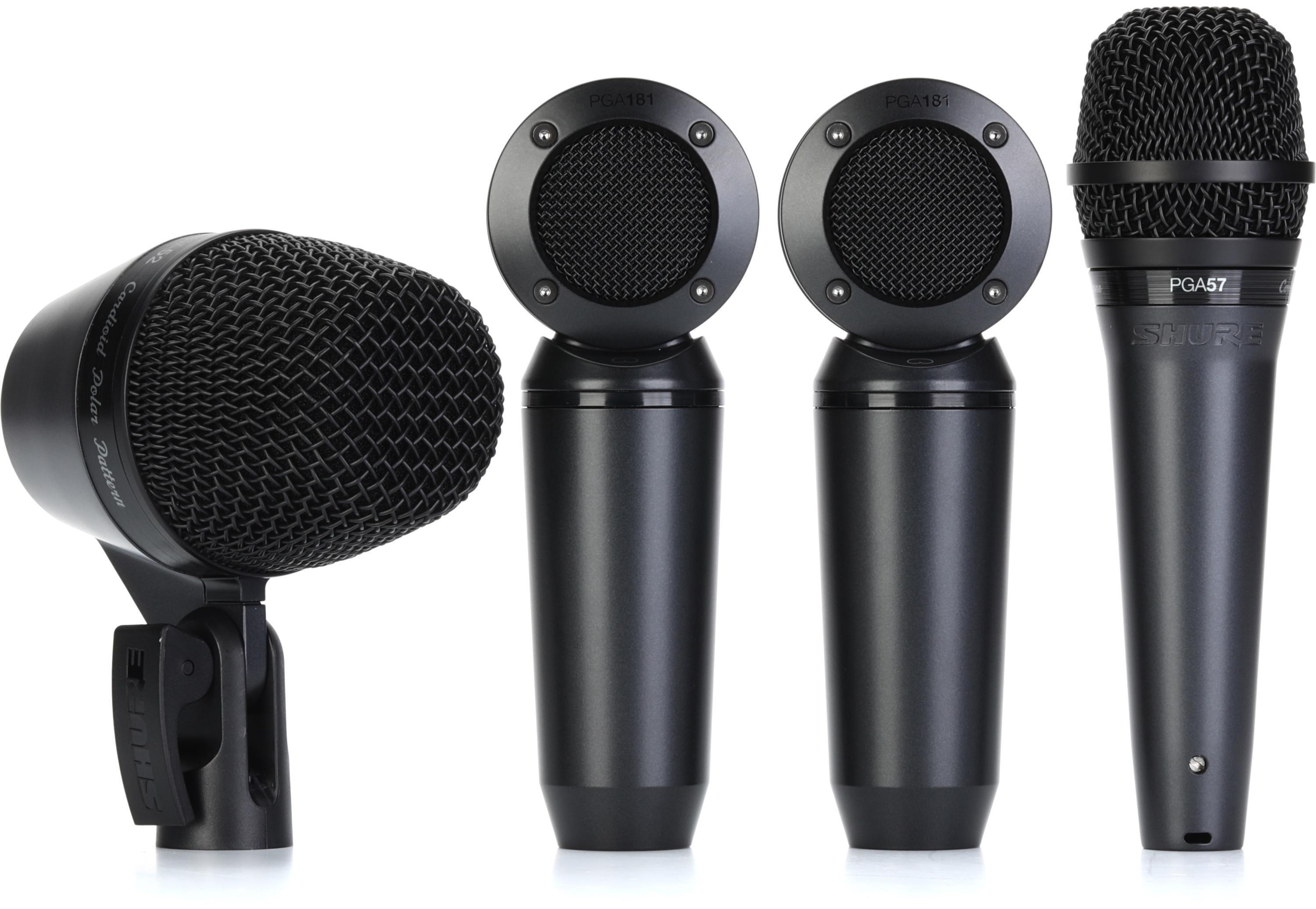 Shure PGA ドラムマイクセット　＋バスドラマイク Shure PGADRUMKIT7 7-Piece Drum Microphone Kit | Guitar Center