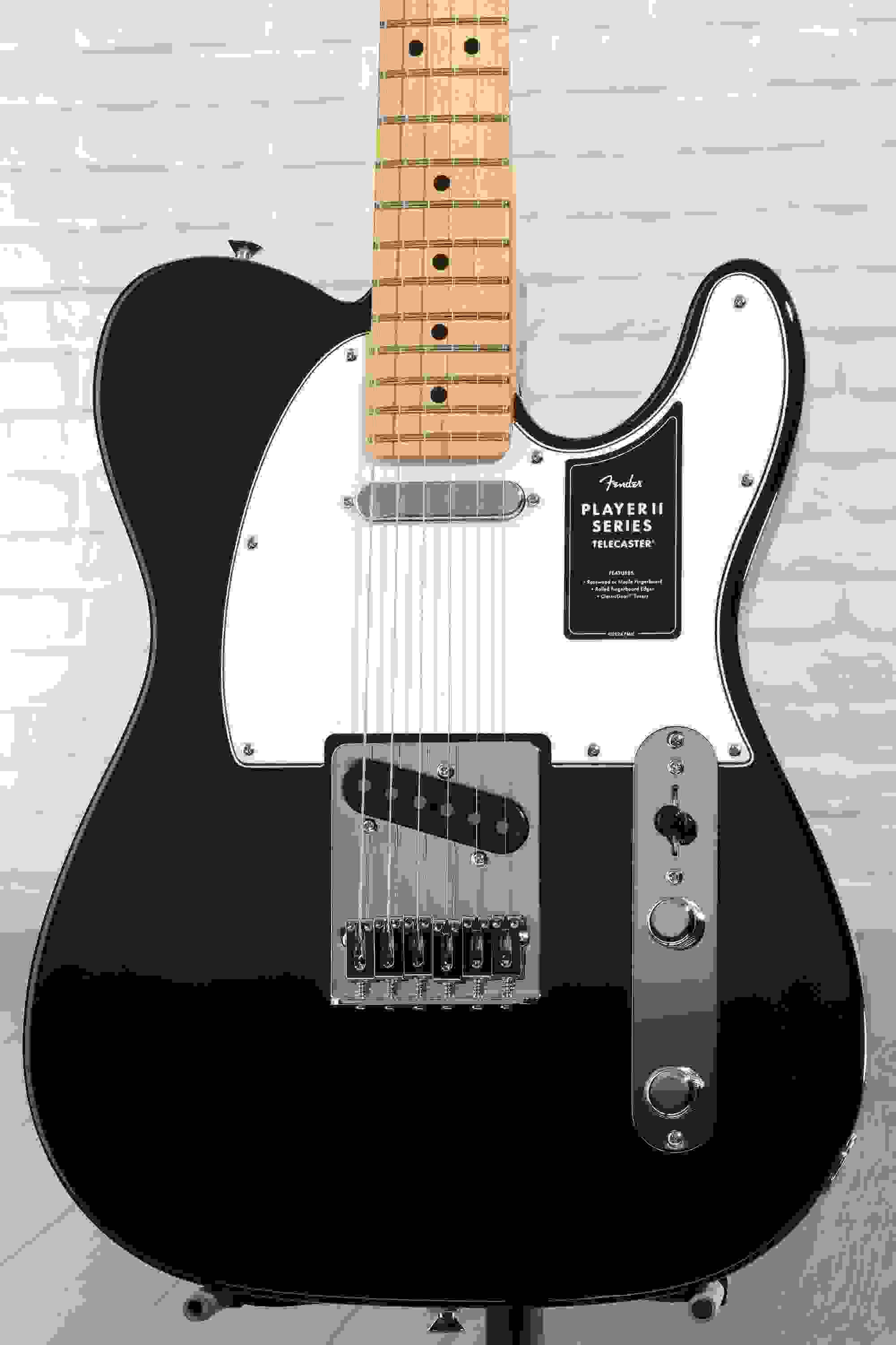 Fender Player II Telecaster Electric Guitar - Black with Maple Fingerboard