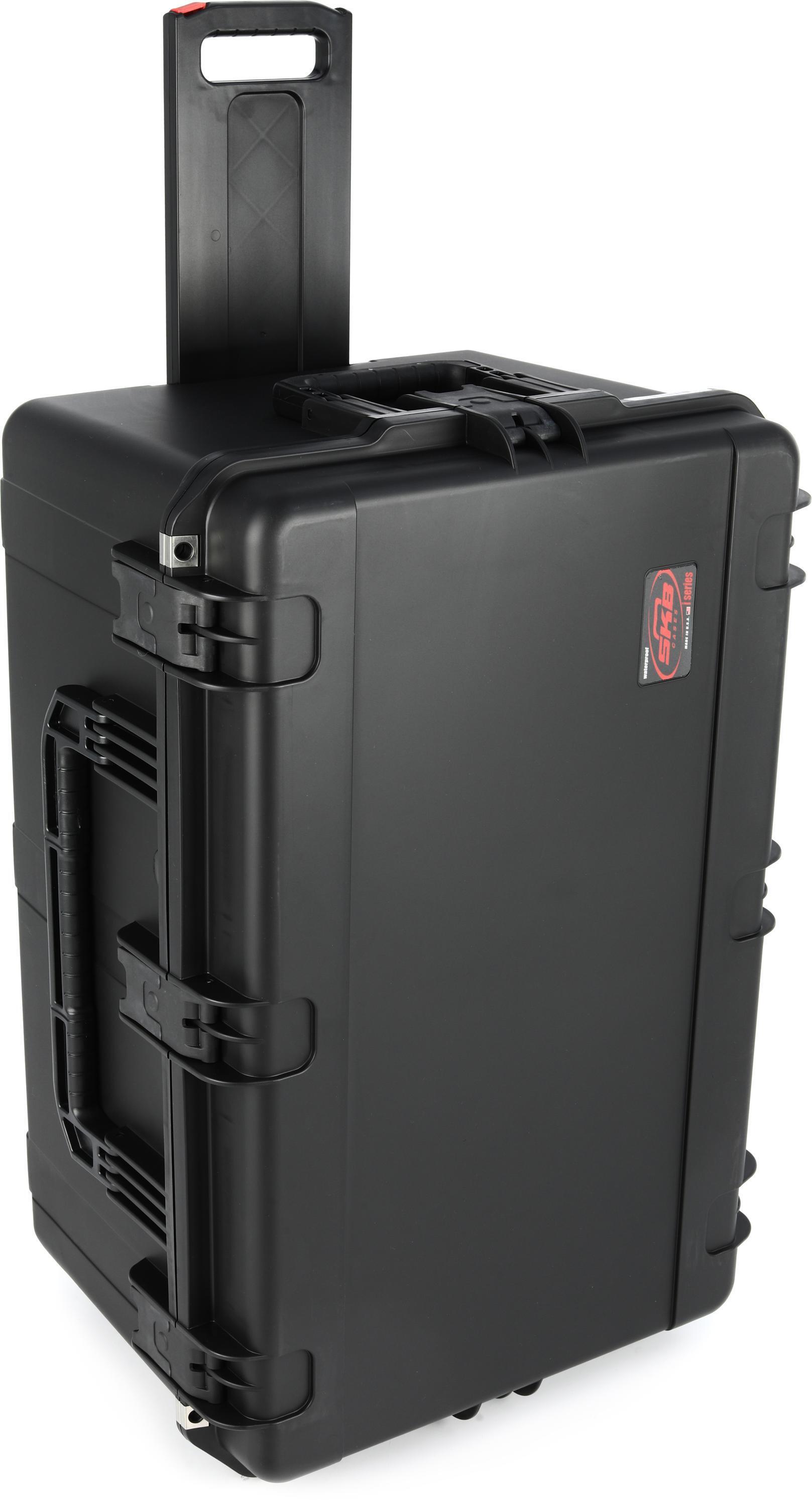 17 Black Weatherproof Equipment Case, made of Polypropylene Plastic with  Foam Insert, 16.5 X 14 X 7 