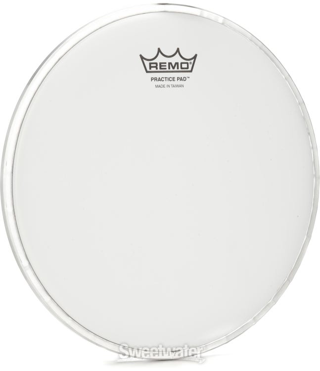 Remo RT-0008-00 8 Gray Tunable Practice Pad with Ambassador Coated Drumhead