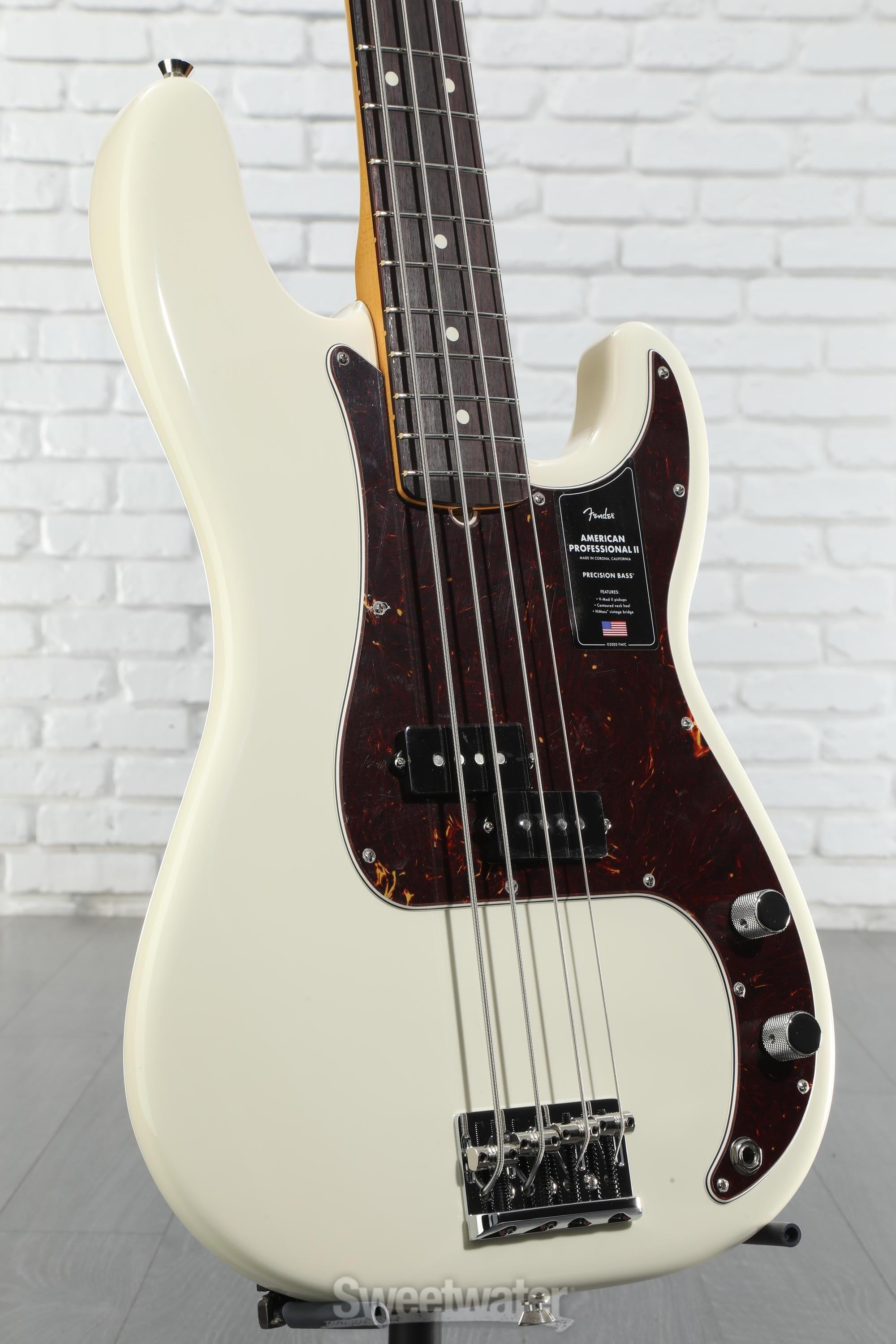 ベース American Professional II Precision Bass Fender American Professional II Precision Bass - Olympic