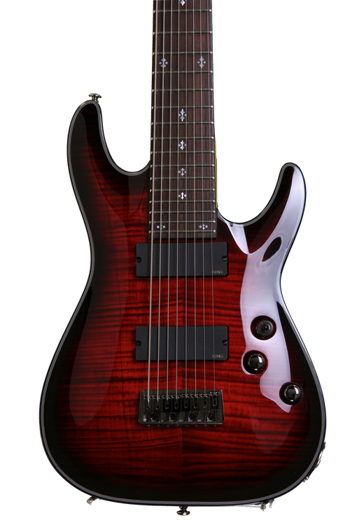 Schecter Damien Elite-8 Crimson Red Burst | Sweetwater