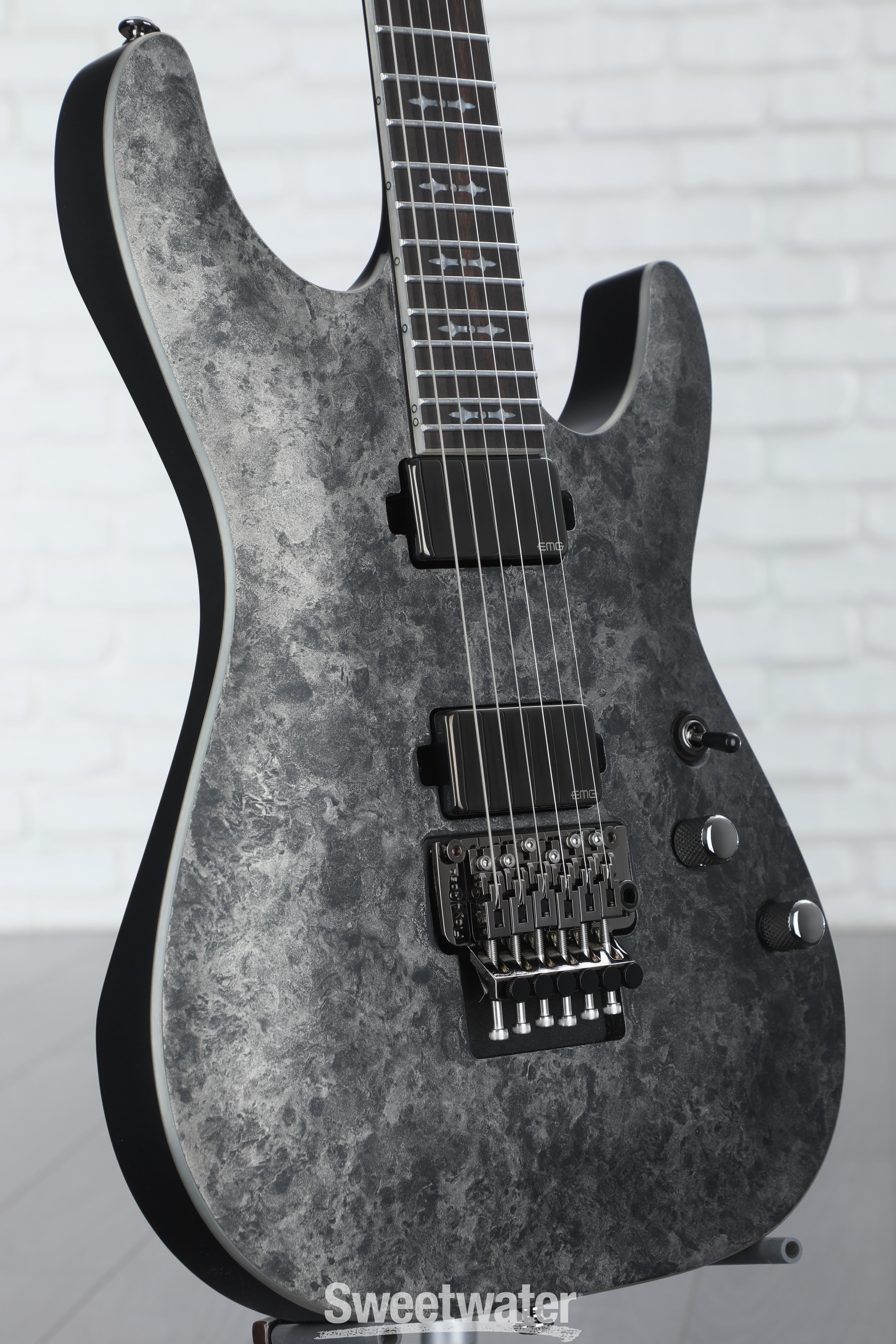 Schecter Ernie C C-1 Electric Guitar - Satin Black Reign | Sweetwater