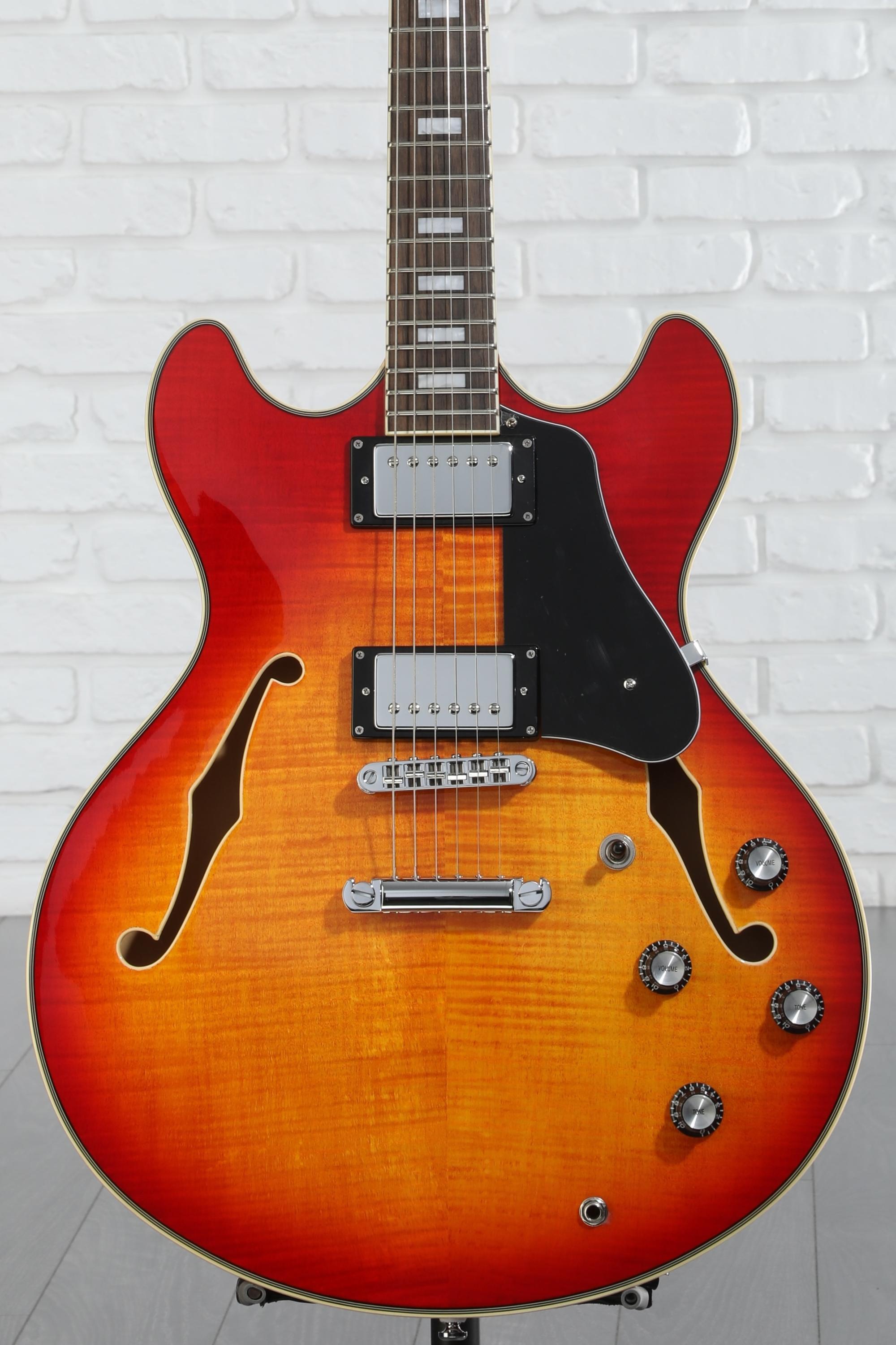 Sire Larry Carlton H7 Semi-hollow Electric Guitar - Cherry