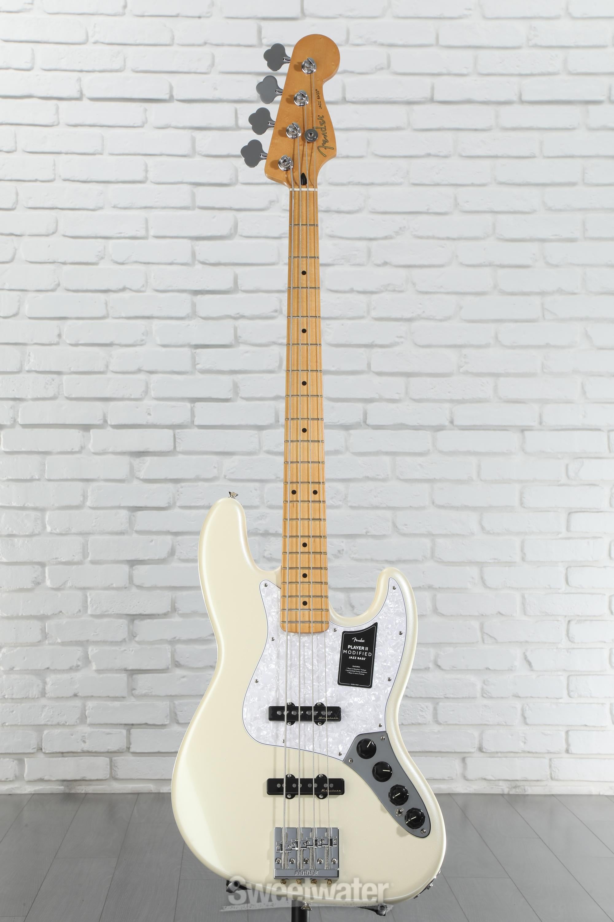 【お買得】 Player Fender II Pearl Olympic - Bass Jazz Active Modified ベース