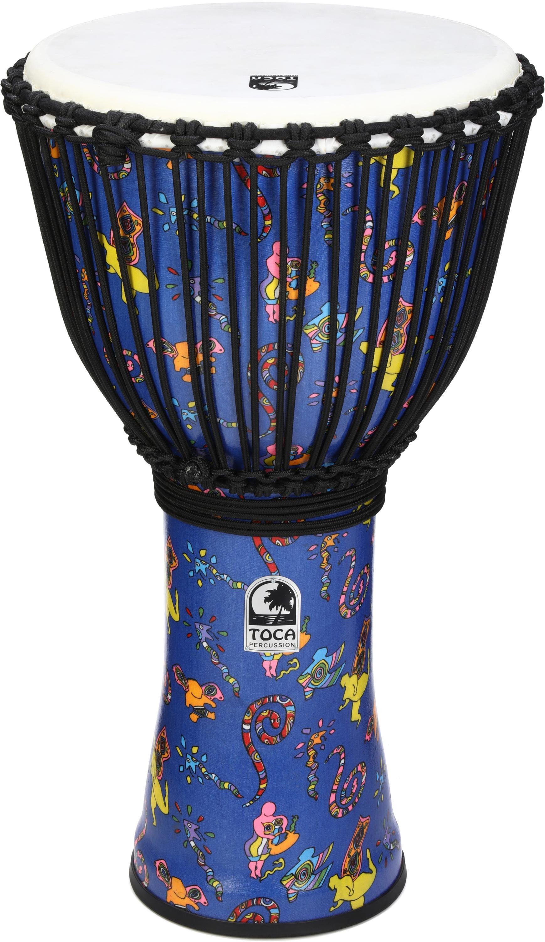 Toca Percussion Freestyle Mechanically Tuned Djembe - Black