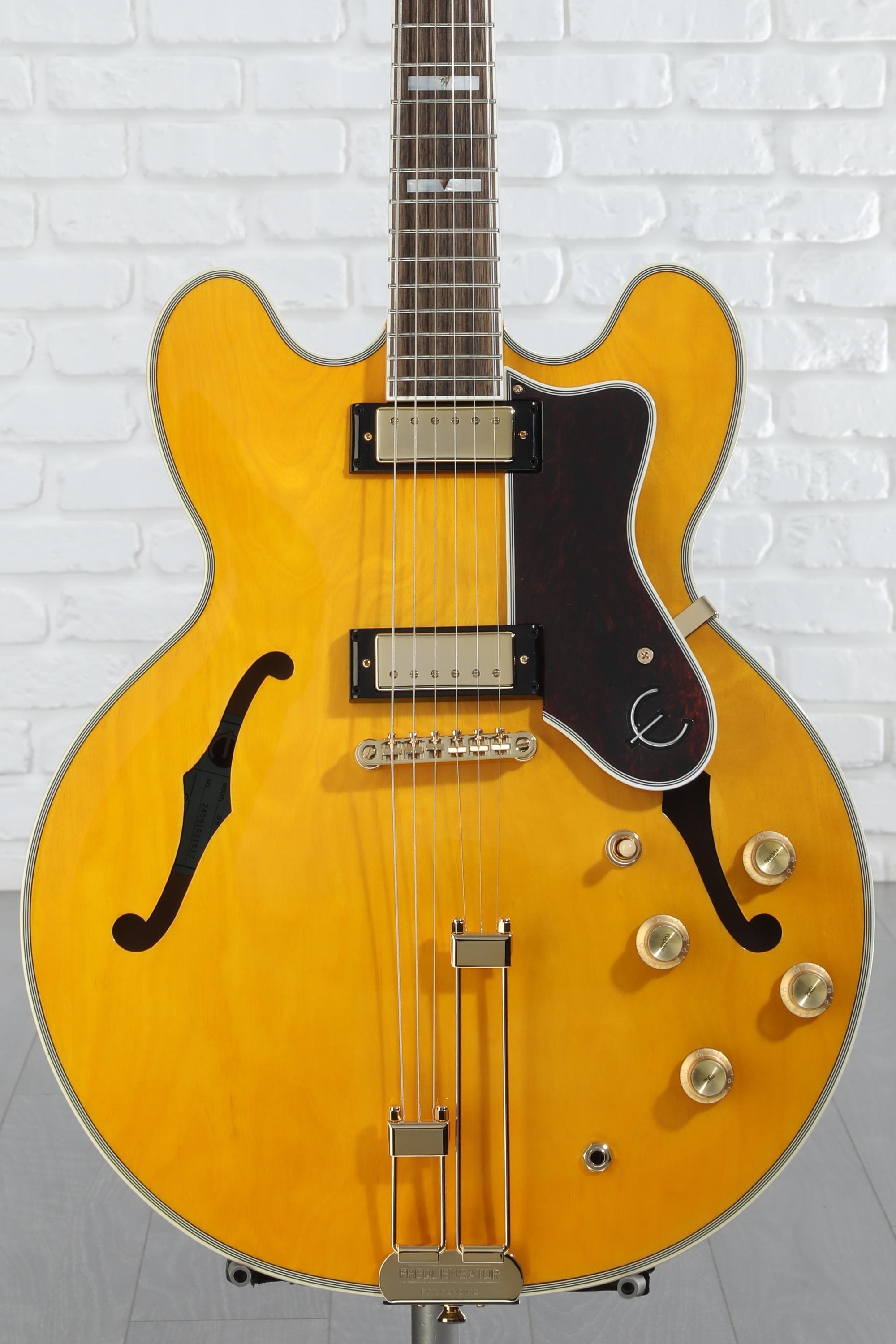 epiphone by gibson sheraton シェラトン ナチュラル Epiphone Sheraton Semi-Hollow Electric Guitar Natural