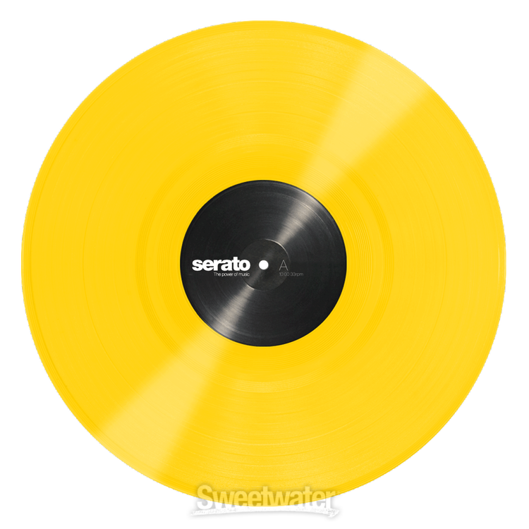 Serato 12 inch Control Vinyl Pair - Solid Yellow | Sweetwater
