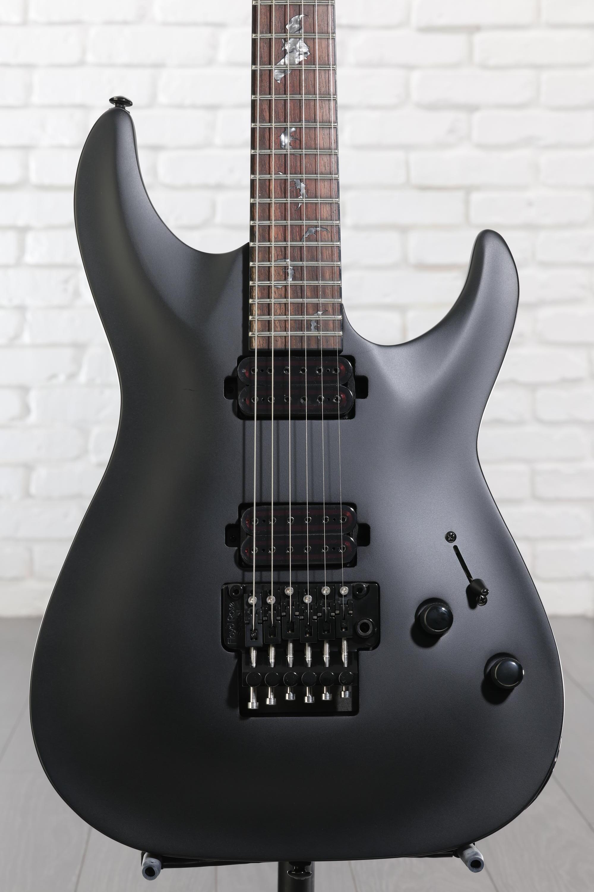 Schecter Damien-6 FR SBK Electric Guitar - Satin Black | Sweetwater