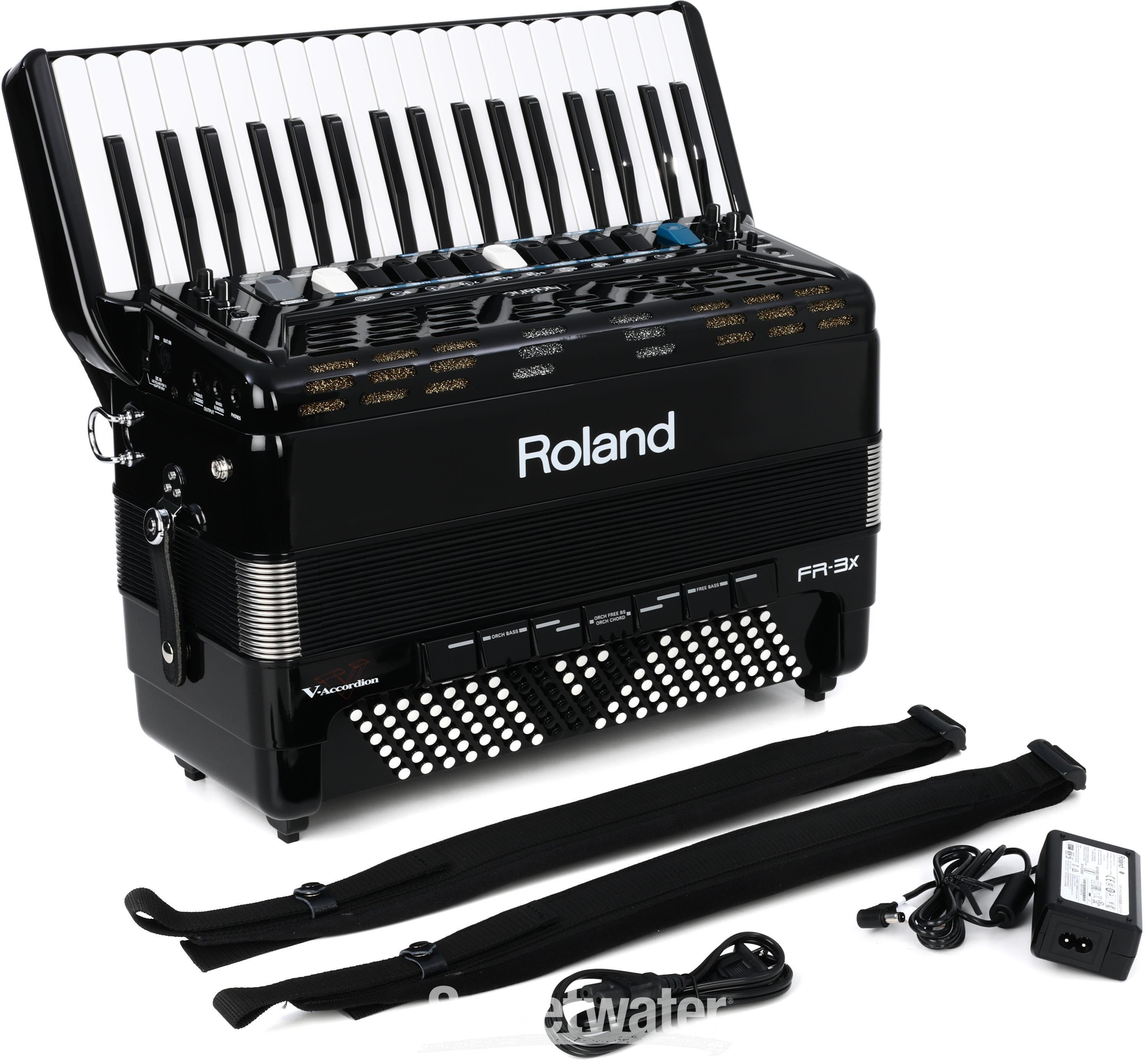 Roland FR-3x Piano-type V-Accordion - Black | Sweetwater