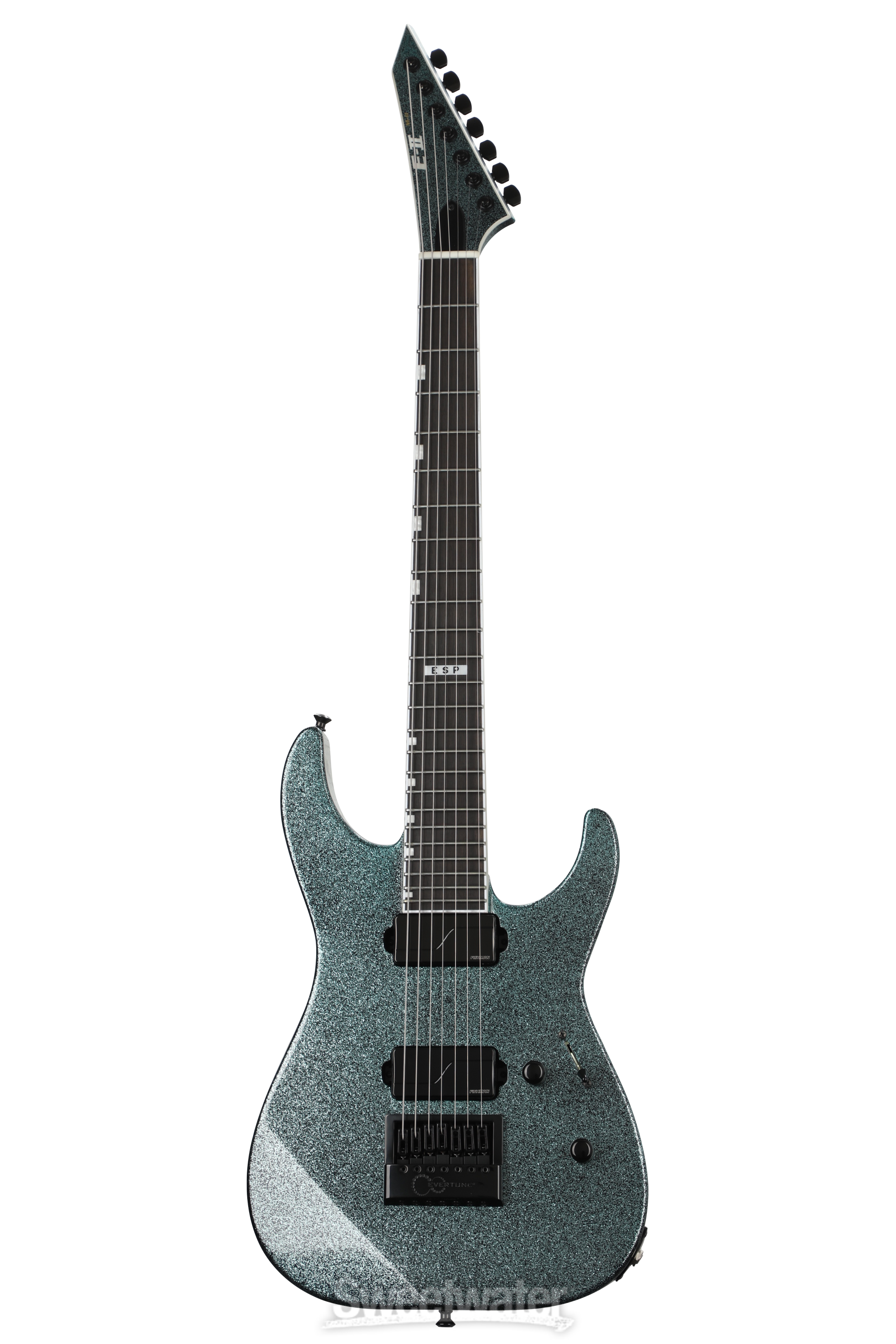 ESP E-II M-II 7B Baritone EverTune Electric Guitar - Granite Sparkle