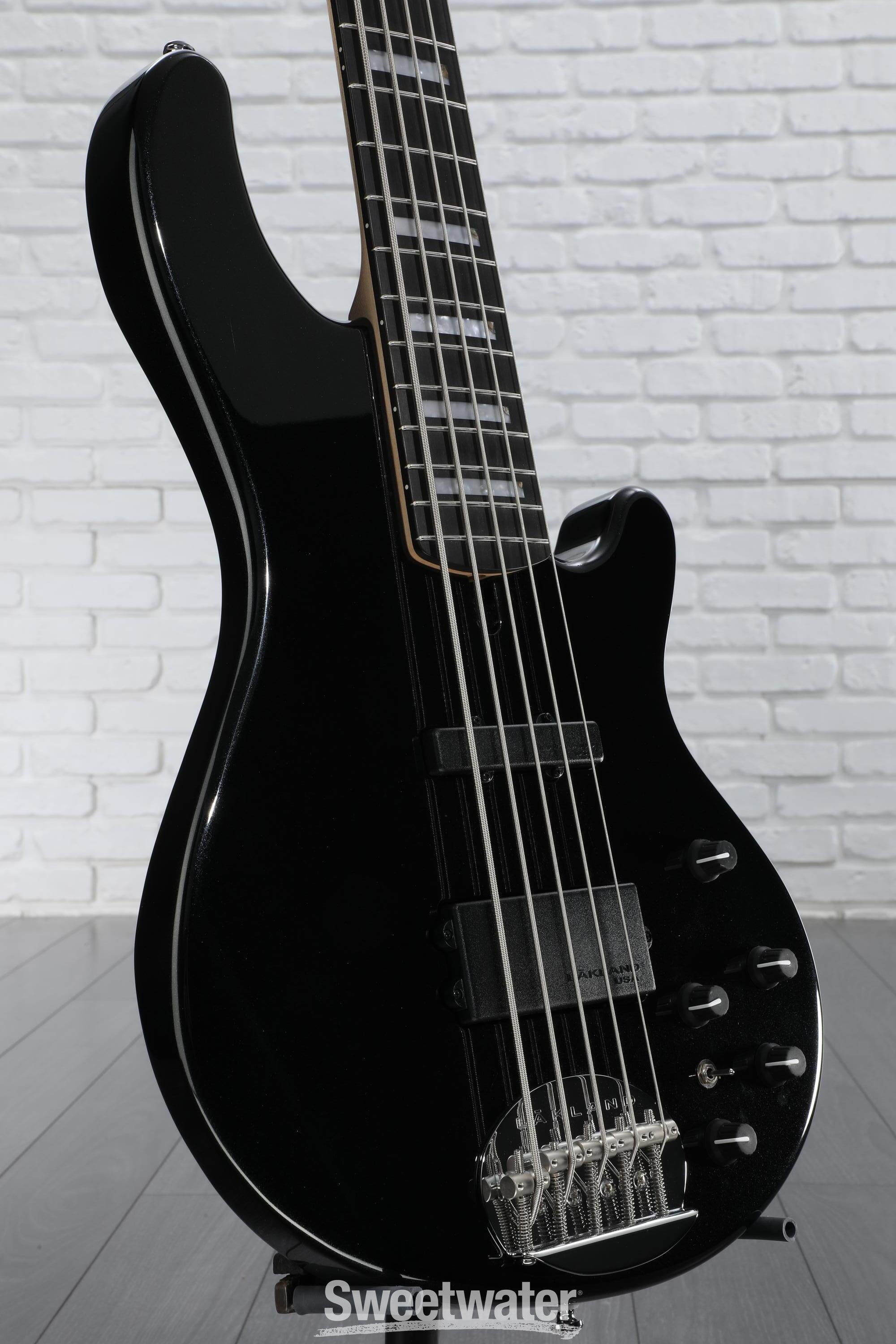 Maison エレキギター グラデーションブラック Lakland Skyline 55-02 Custom Bass Guitar - Black Sparkle