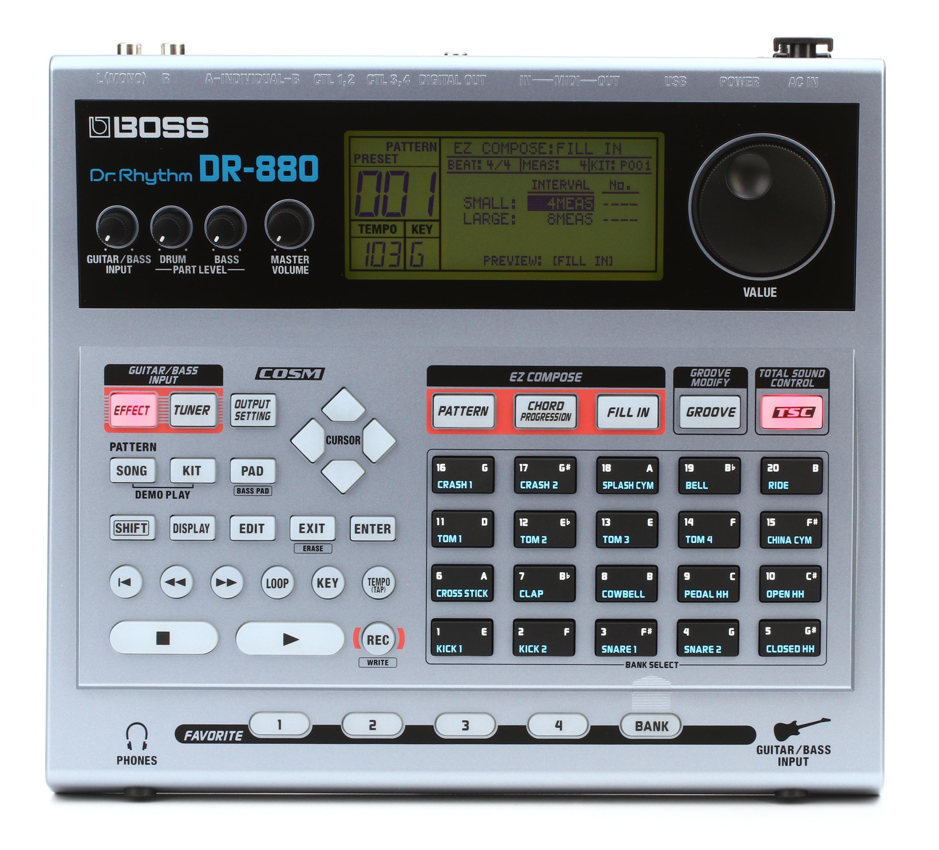 Boss DR-880 Drum Machine | Sweetwater