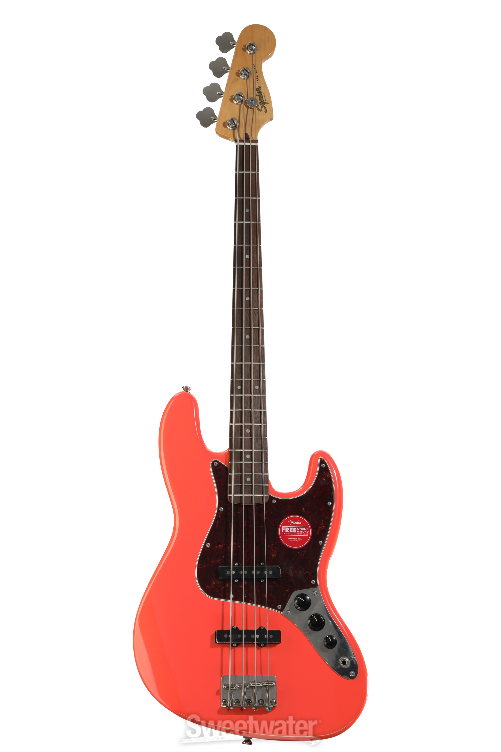 Squier Classic Vibe '60s Jazz Bass - Tahitian Coral | Sweetwater