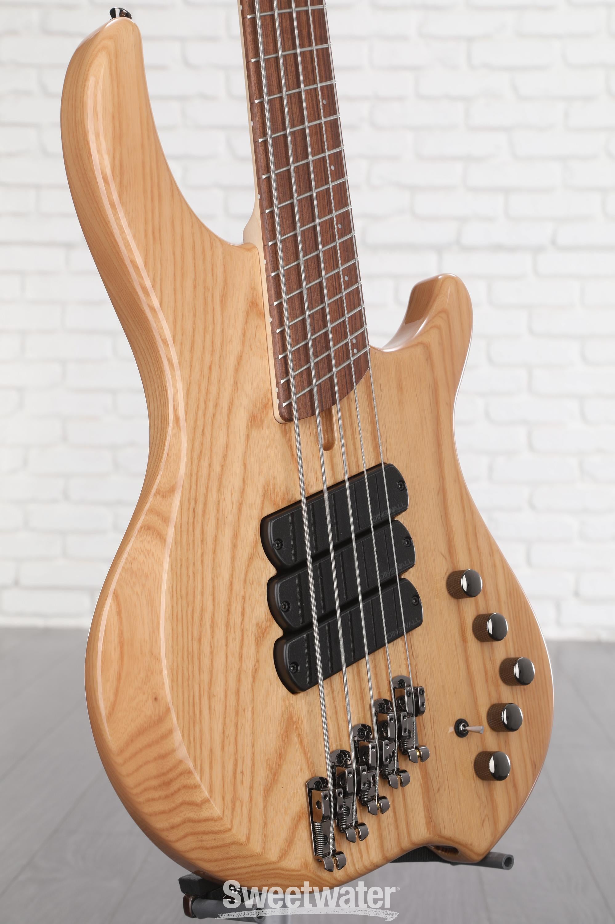 Dingwall Guitars Combustion 5-string Electric Bass - Natural Ash with Pau  Ferro Fingerboard