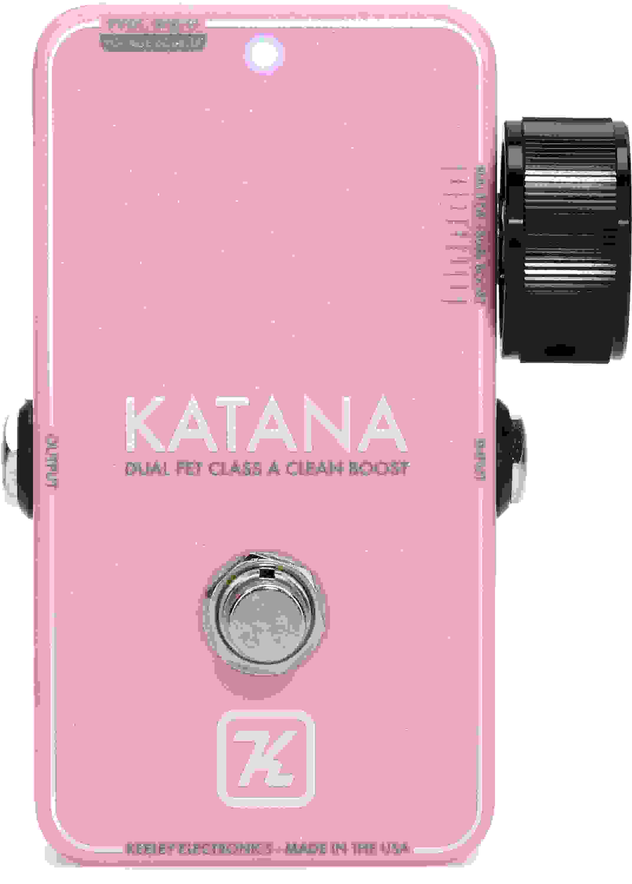 Keeley Katana Clean Boost Pedal - New Light Pink, Sweetwater Exclusive