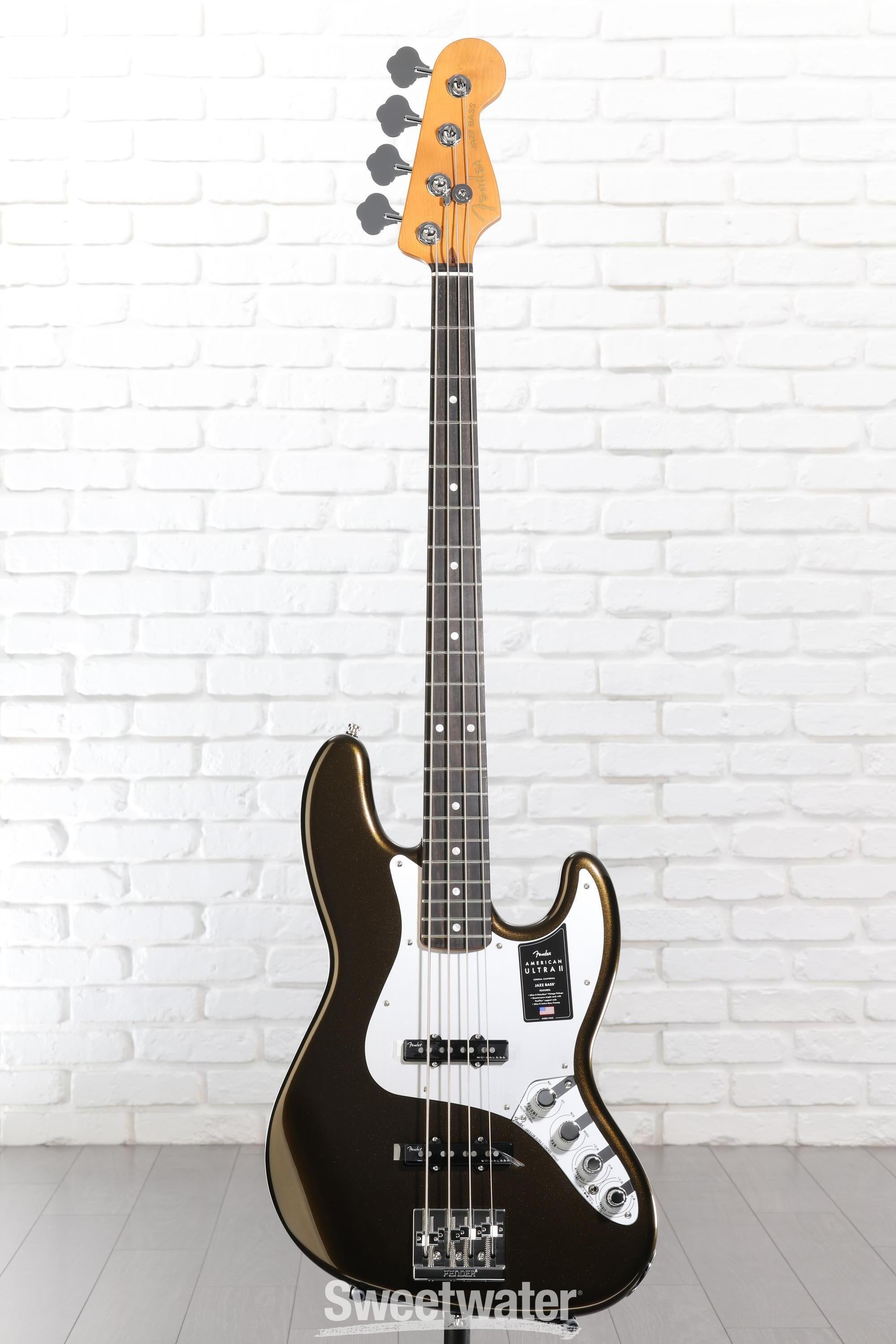Fender American Ultra II Jazz Bass - Texas Tea, Ebony Fingerboard