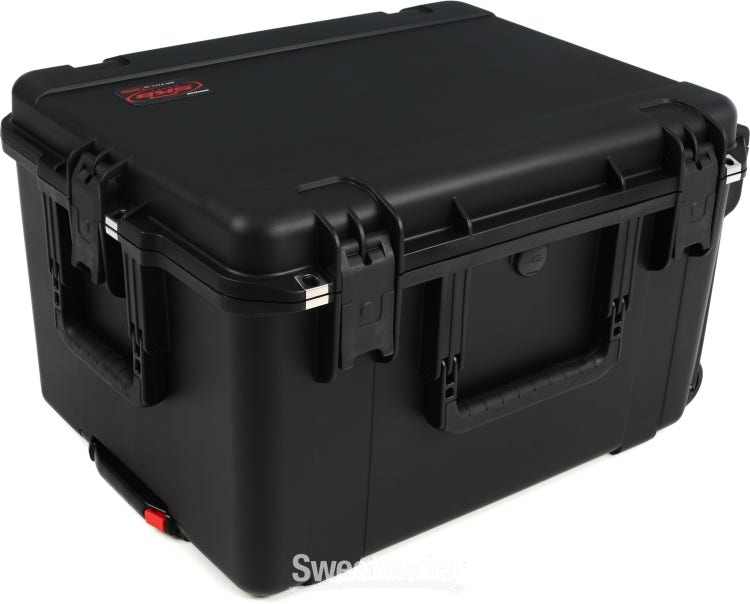 17 Black Weatherproof Equipment Case, made of Polypropylene Plastic with  Foam Insert, 16.5 X 14 X 7 