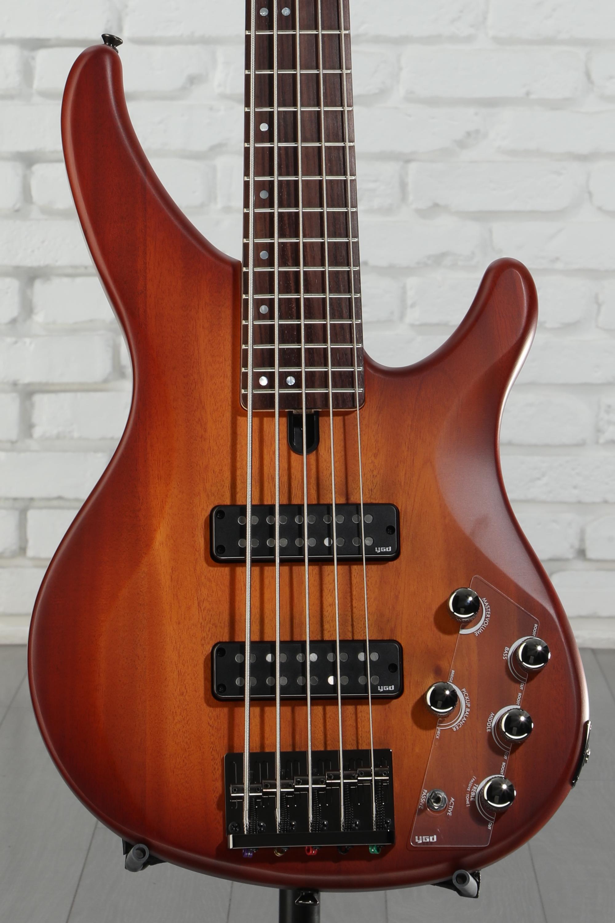 Yamaha TRBX505 5-string Bass Guitar - Brick Burst | Sweetwater