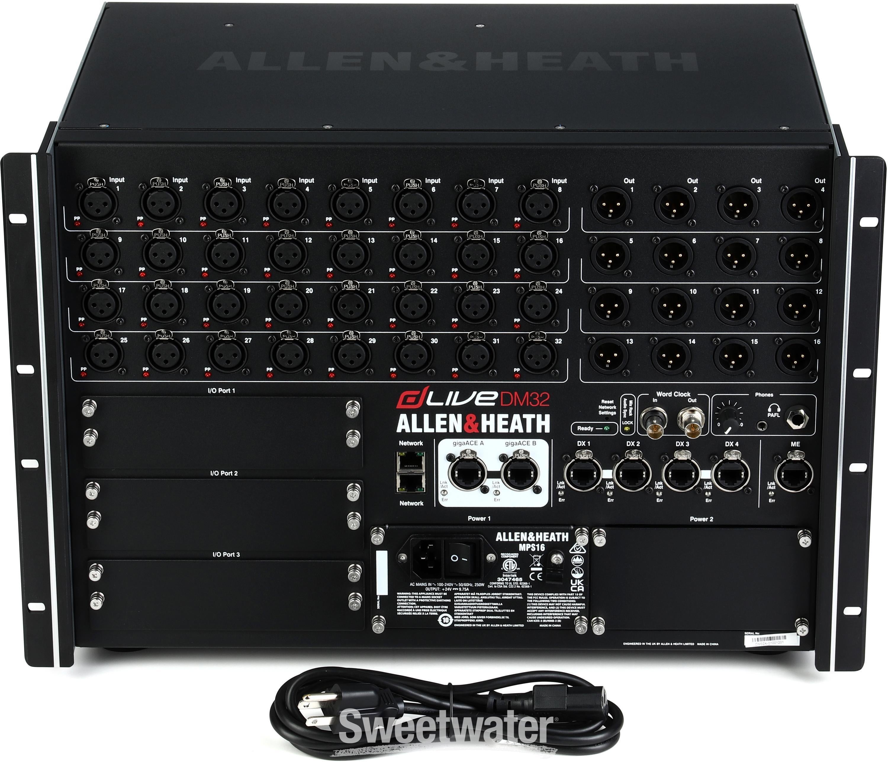 Allen & Heath dLive DM32 32-input MixRack | Sweetwater