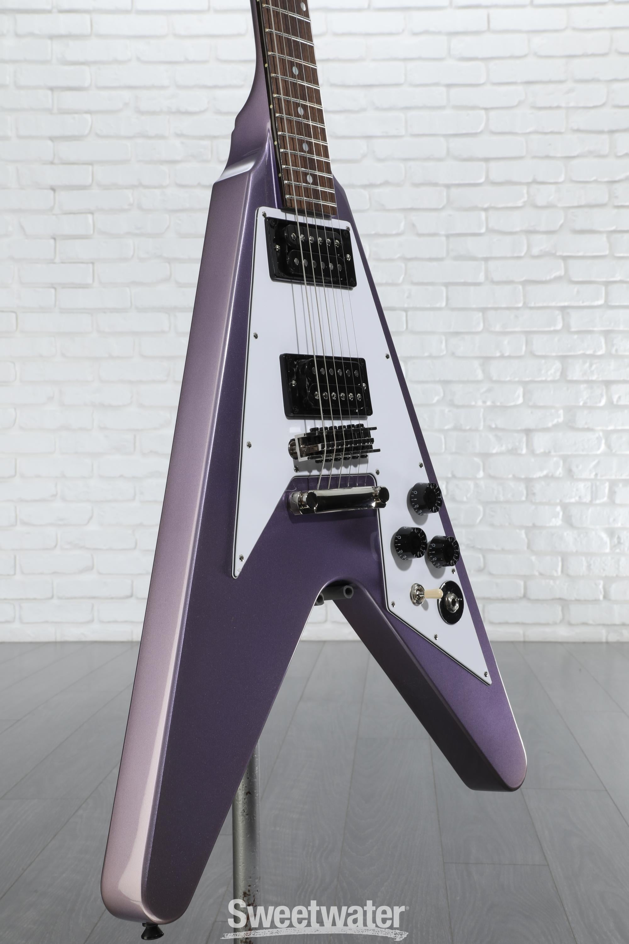 Epiphone Kirk Hammett 1979 Flying V Electric Guitar - Purple Metallic
