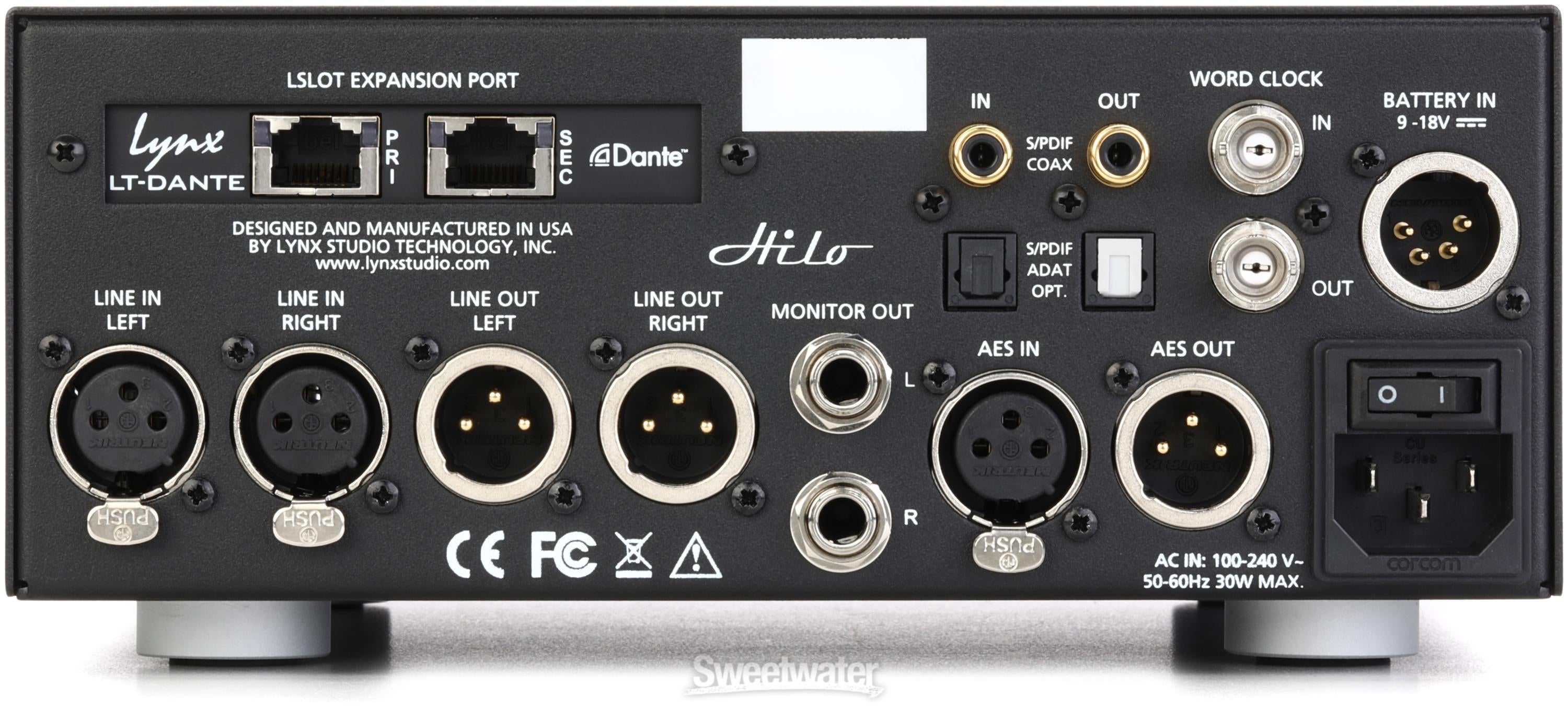 Lynx Hilo 2 AD/DA Converter with Dante | Sweetwater