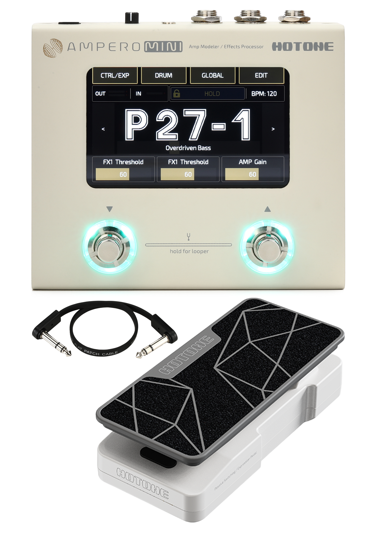Hotone Ampero Mini Amp Modeler/Effects Processor with Expression