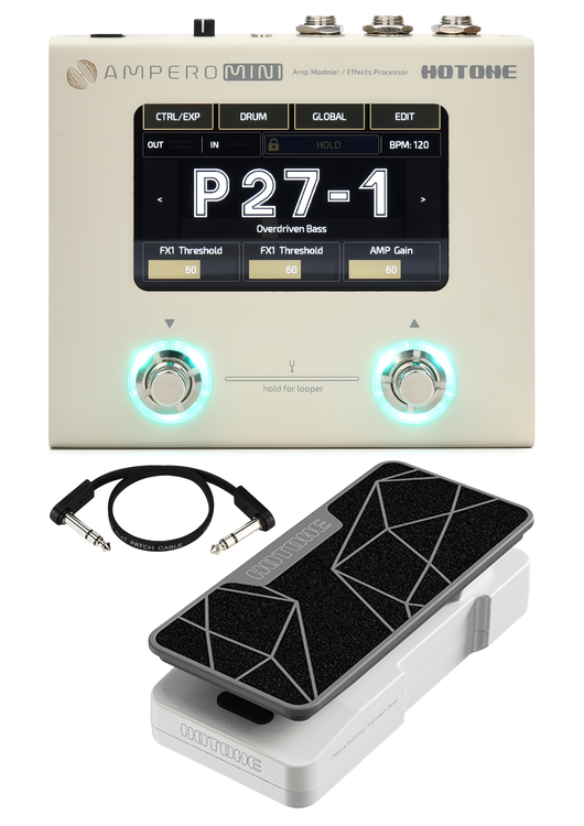 Hotone Ampero Mini Amp Modeler/Effects Processor with Expression