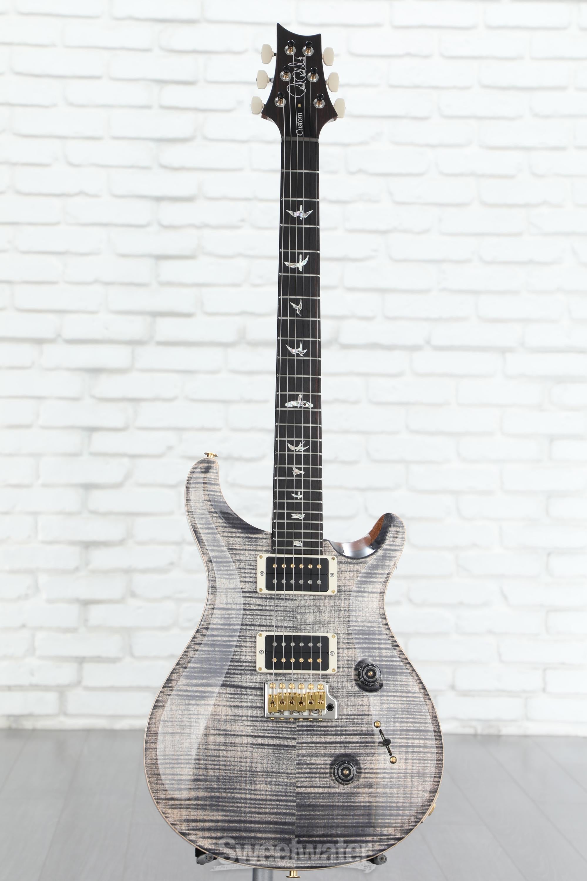 PRS Custom 24 Electric Guitar - Charcoal, 10-Top | Sweetwater