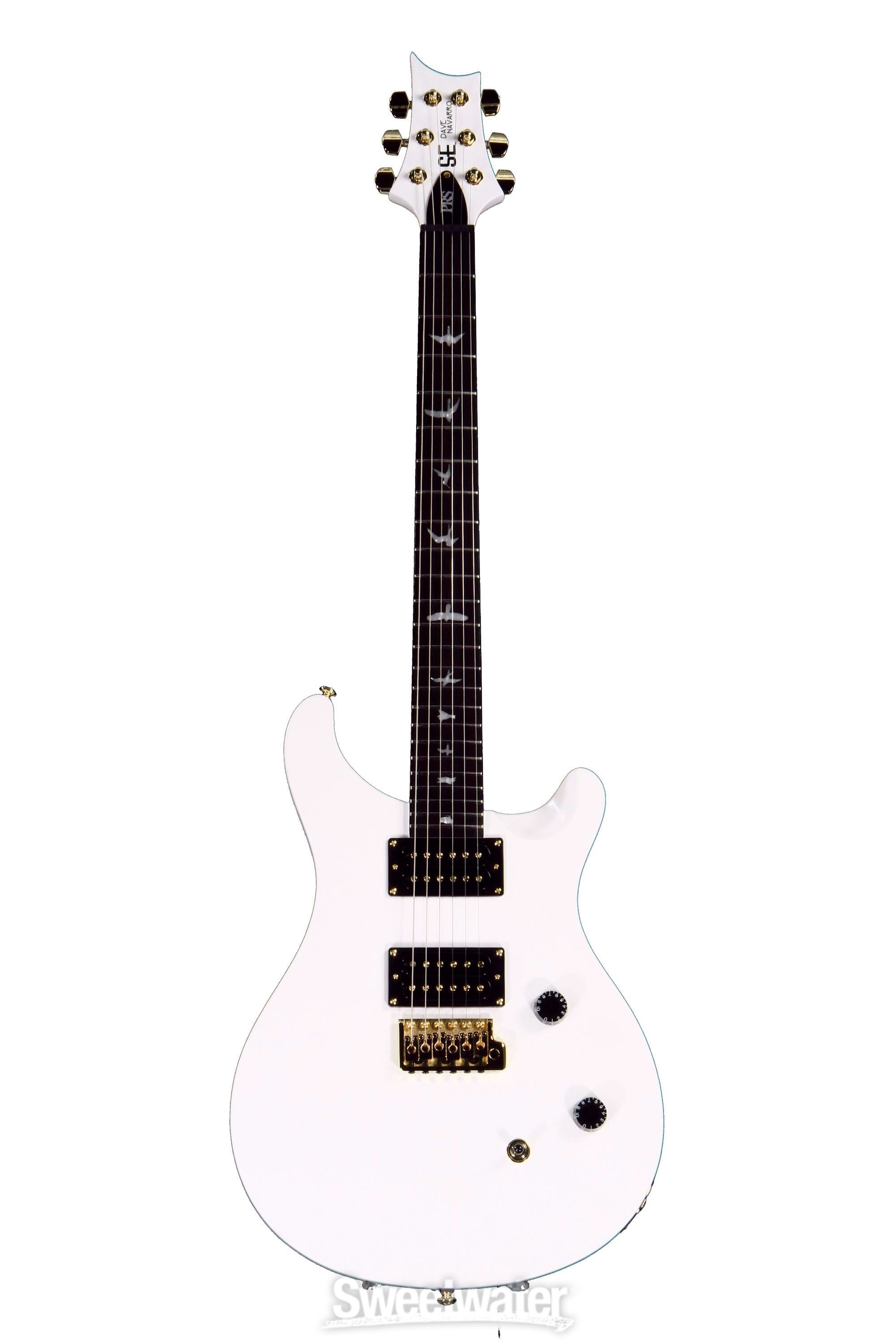 PRS Dave Navarro SE - Jet White Reviews | Sweetwater