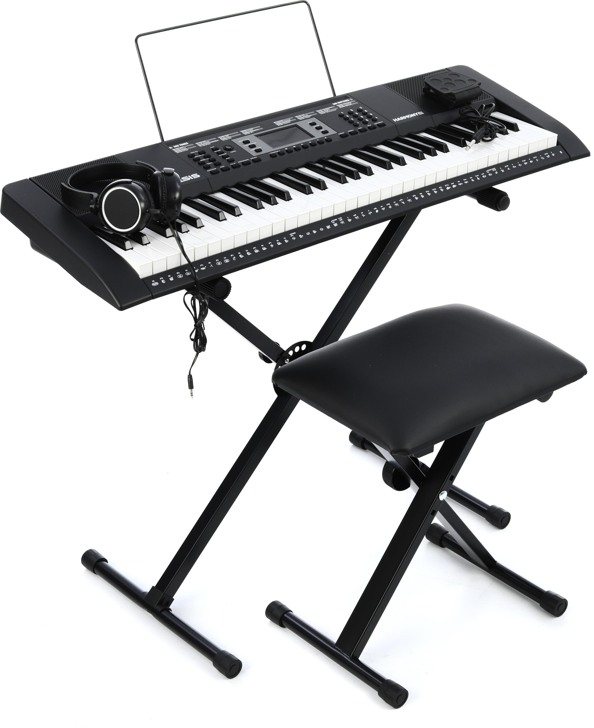 Clavier 61 touches ALESIS HARMONY 61 MKIII+Stand+Banquette+Casque+