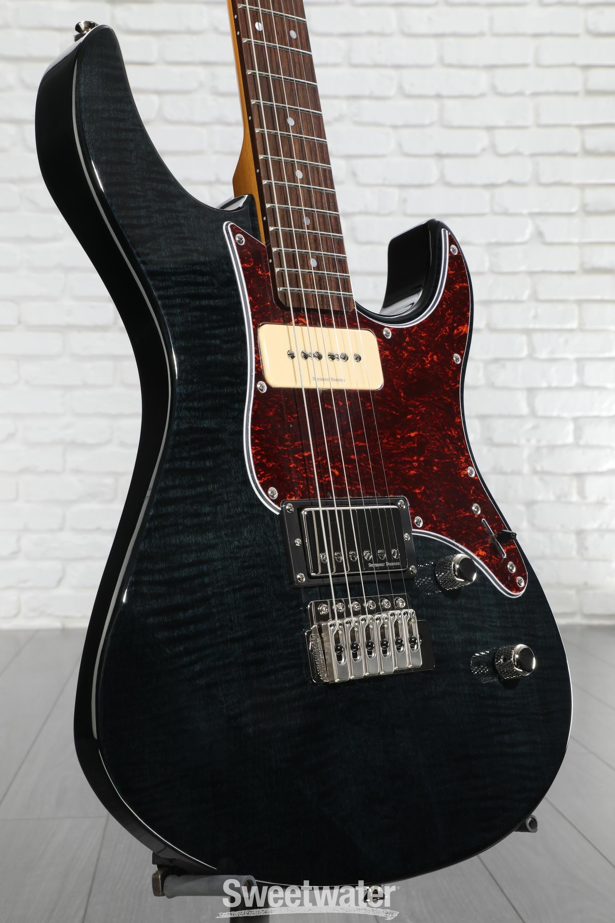 Yamaha PAC611VFM Pacifica Electric Guitar - Trans Black