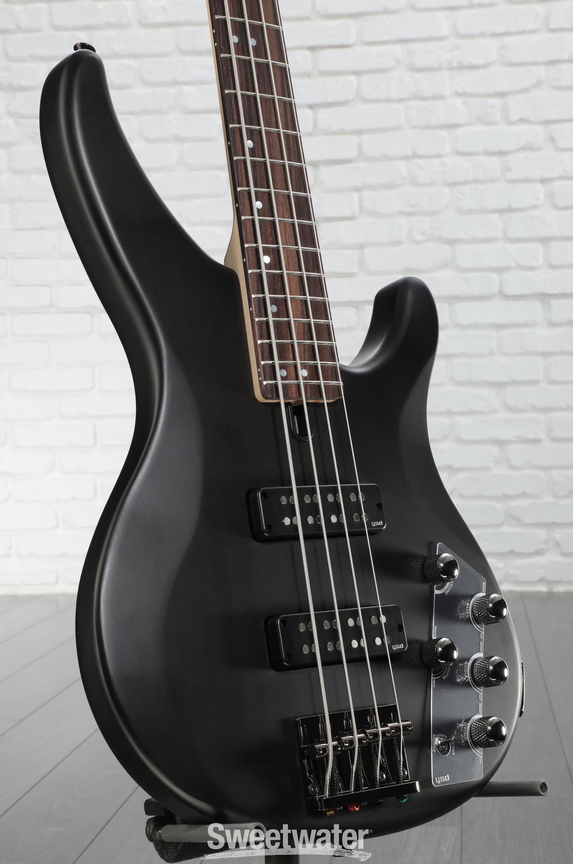 Yamaha TRBX504 4-string Bass Guitar - Translucent Black | Sweetwater