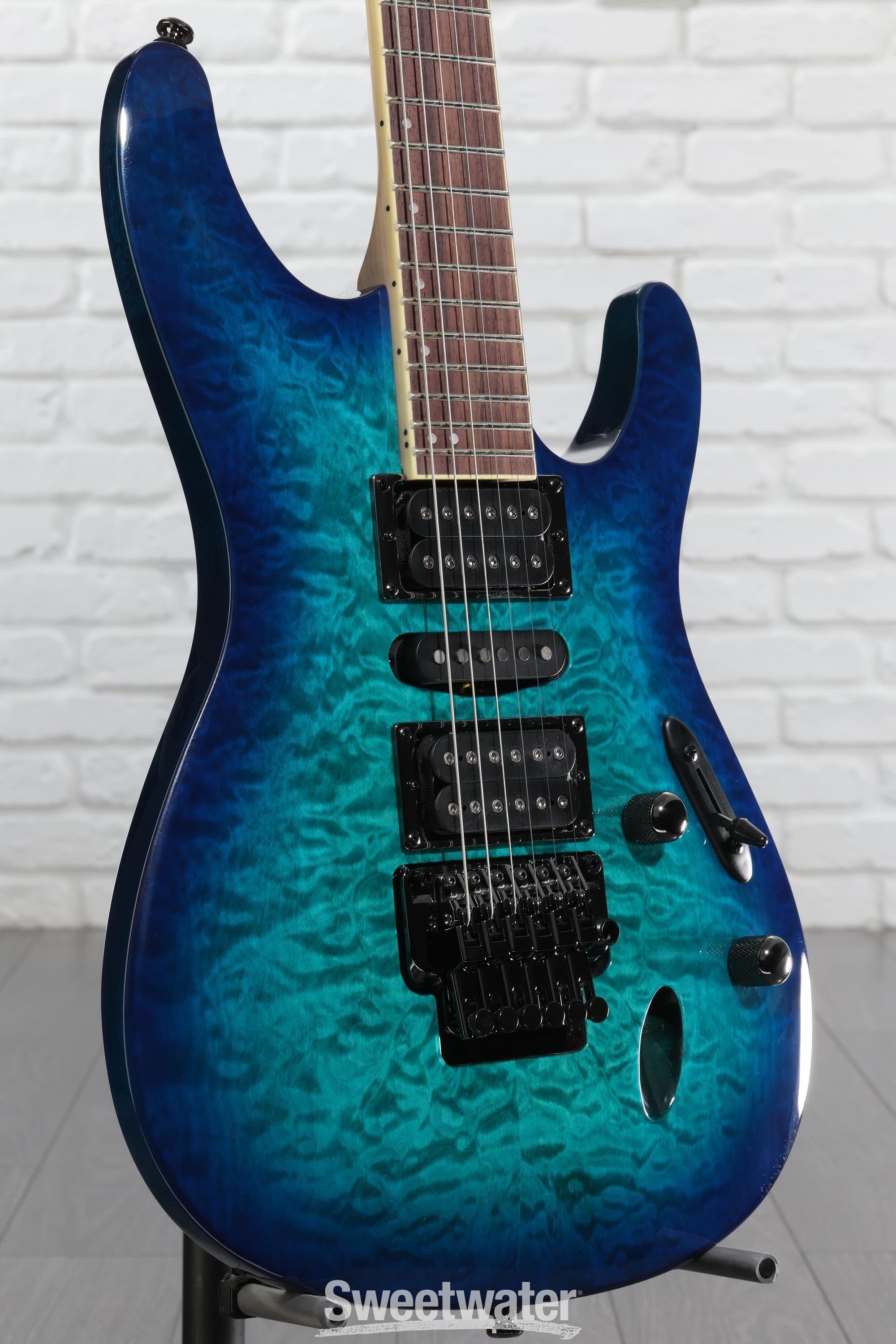 Ibanez S670QM Electric Guitar - Sapphire Blue | Sweetwater