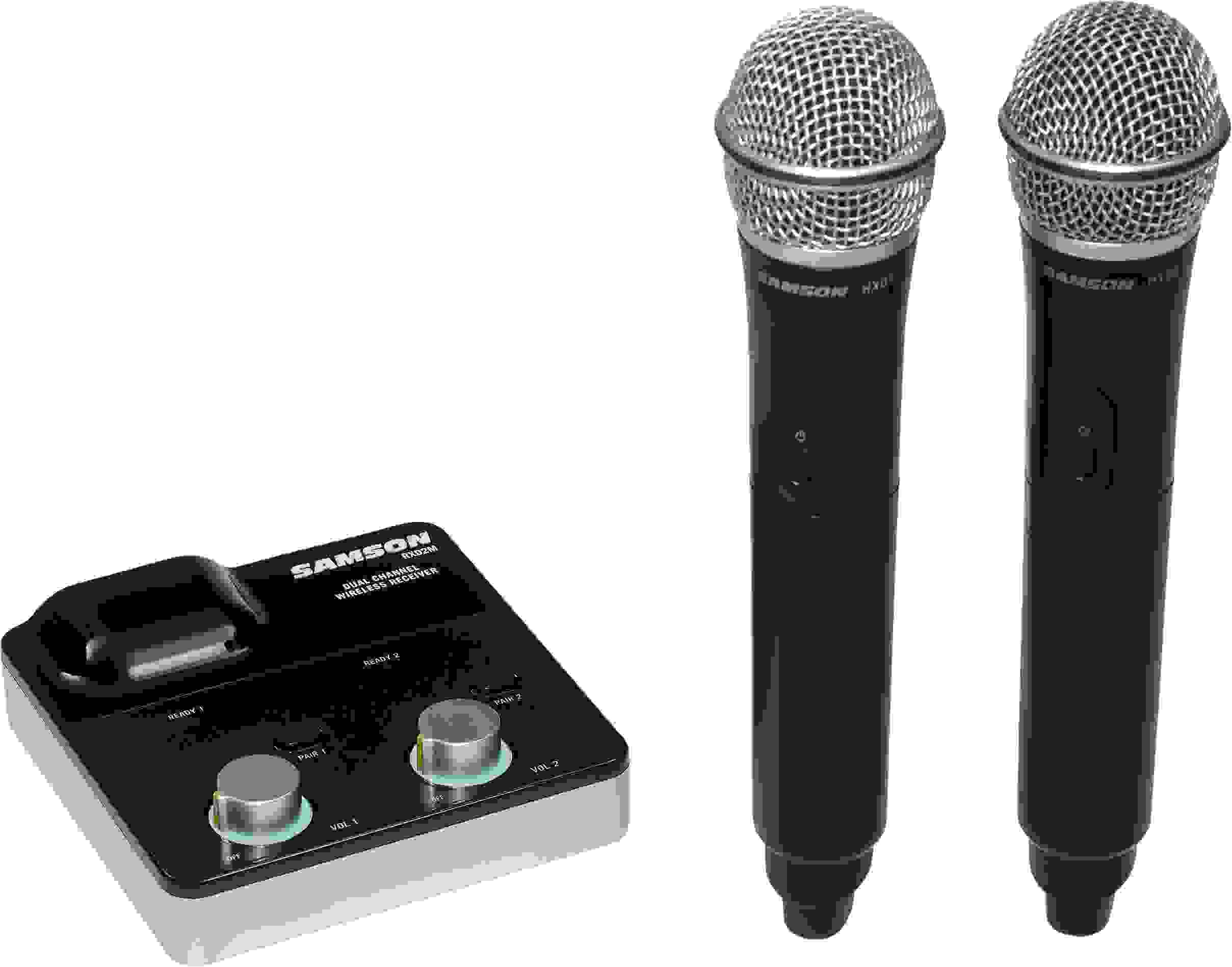 Samson XPD2m Dual-channel Wireless Handheld Microphone System - 2.4GHz