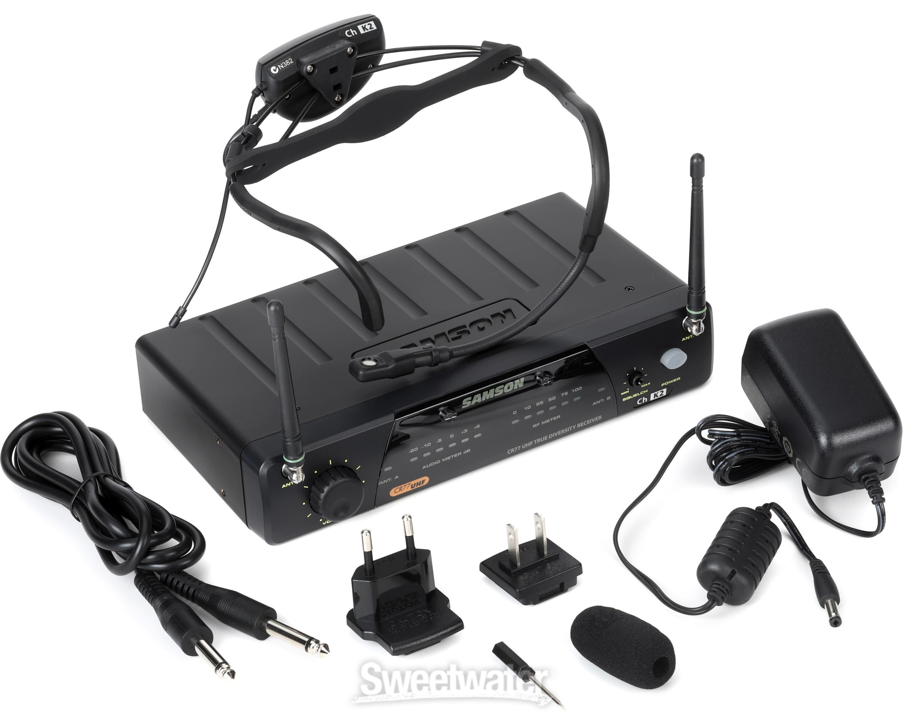 Samson AirLine 77 Fitness Wireless Headset Microphone System - K2