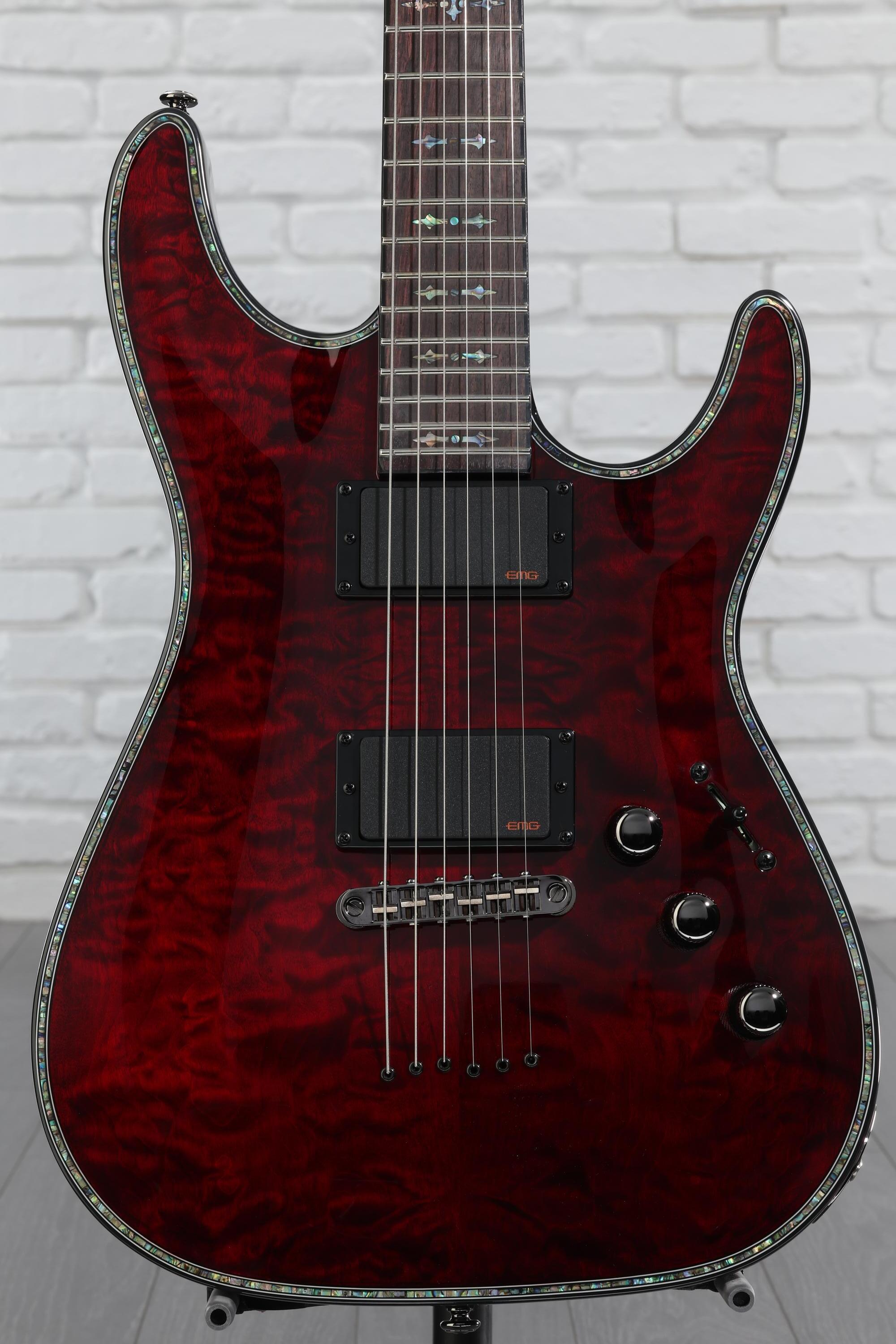 【10299】Schecter Hellraiser AD C-1 Schecter Hellraiser C-1 Electric Guitar - Black Cherry