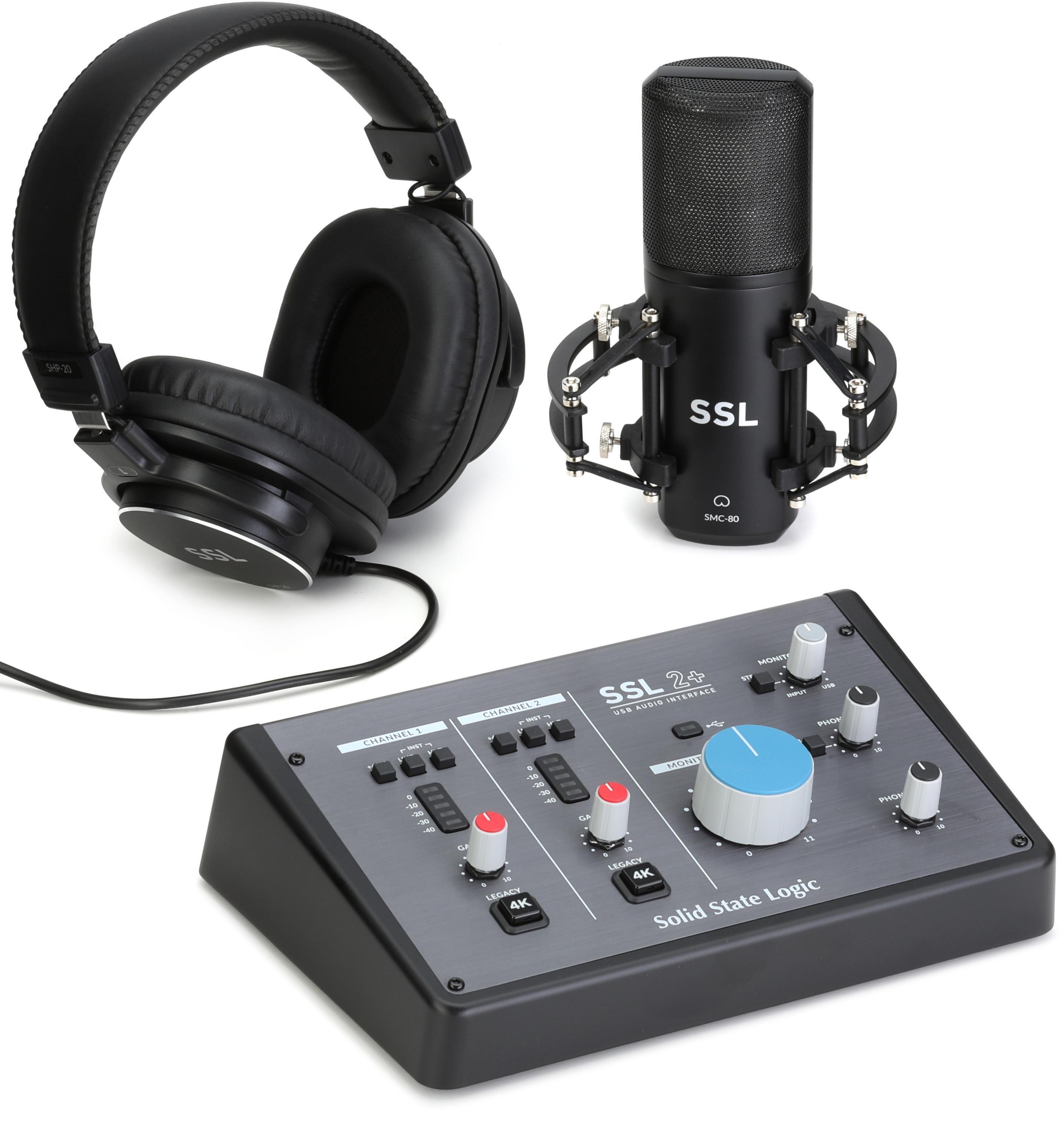 Solid State Logic SSL 2+ Recording Pack