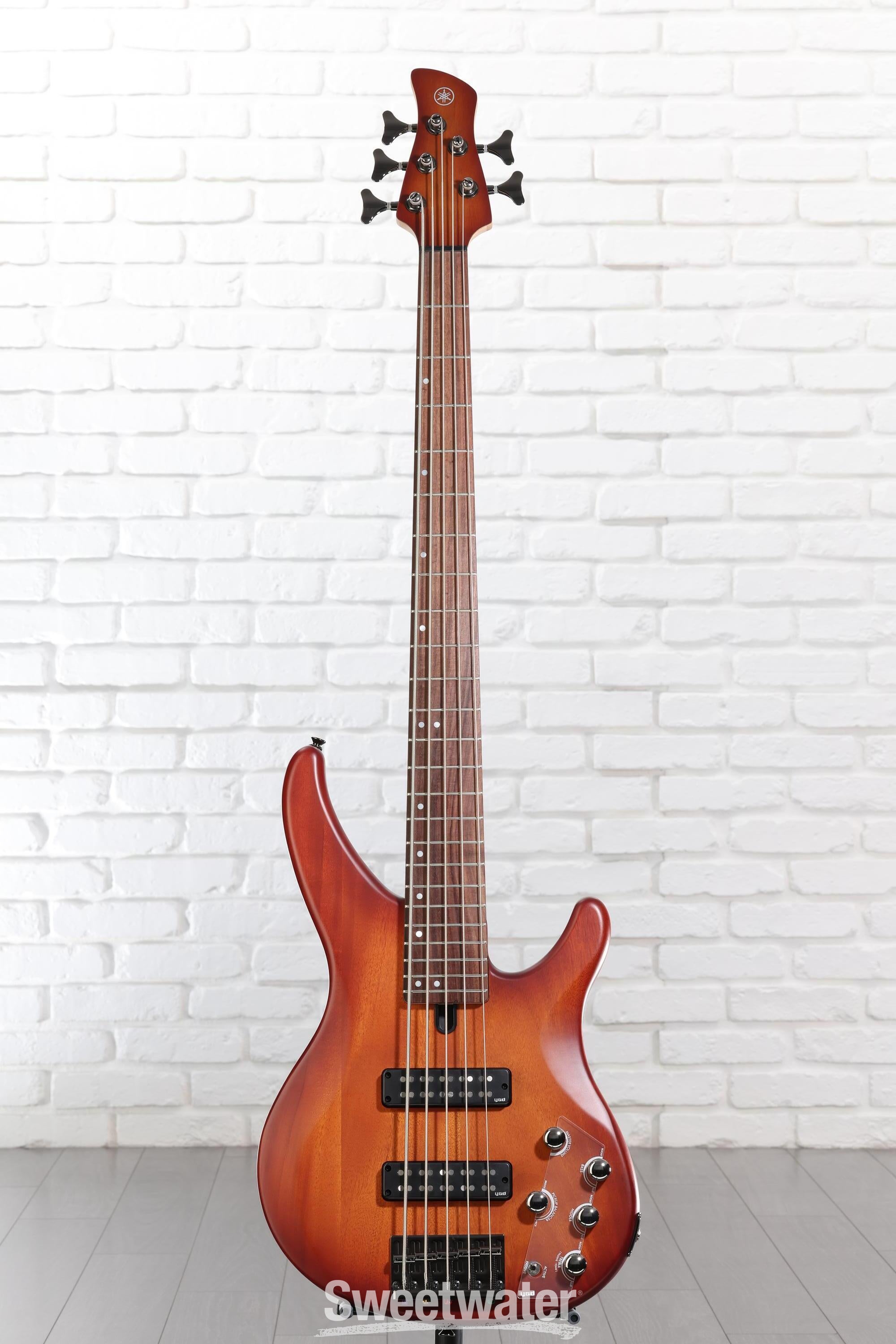 Yamaha TRBX505 5-string Bass Guitar - Brick Burst | Sweetwater