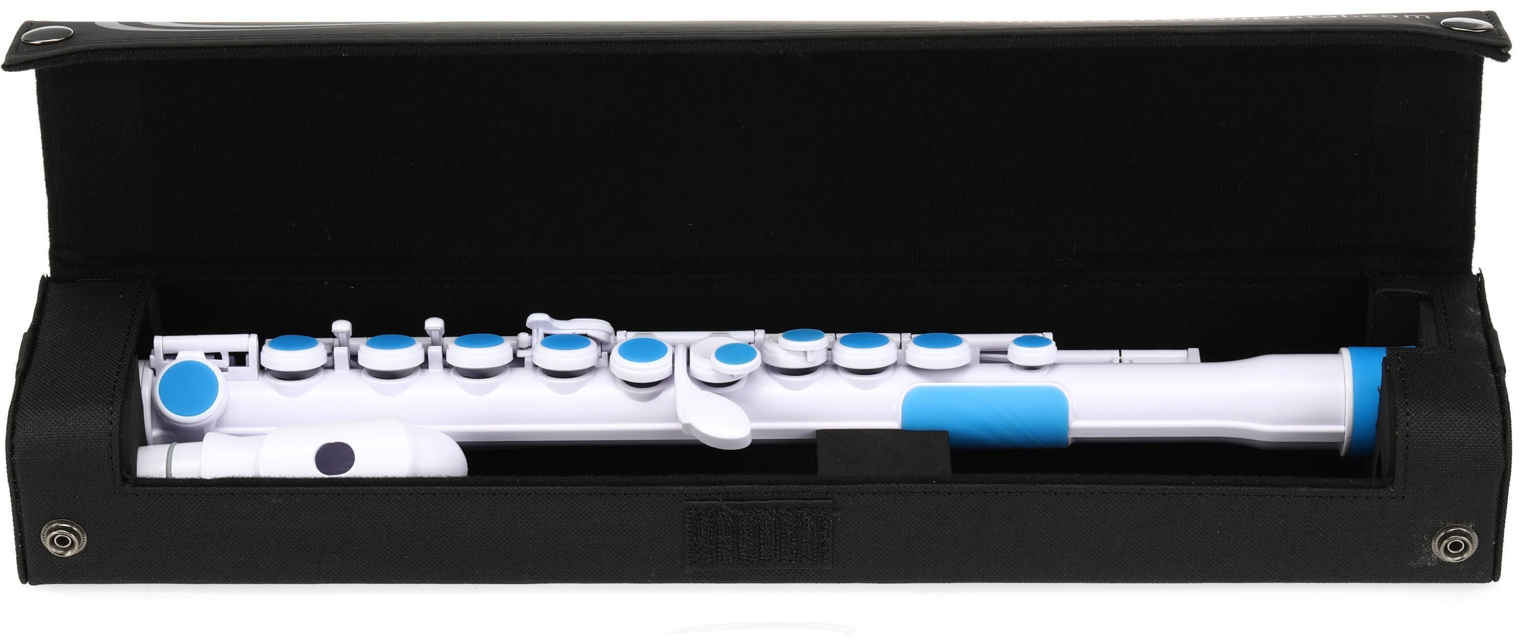 送料無料 店舗 jFlute Nuvo - Sweetwater | White/Blue 管楽器・吹奏楽器