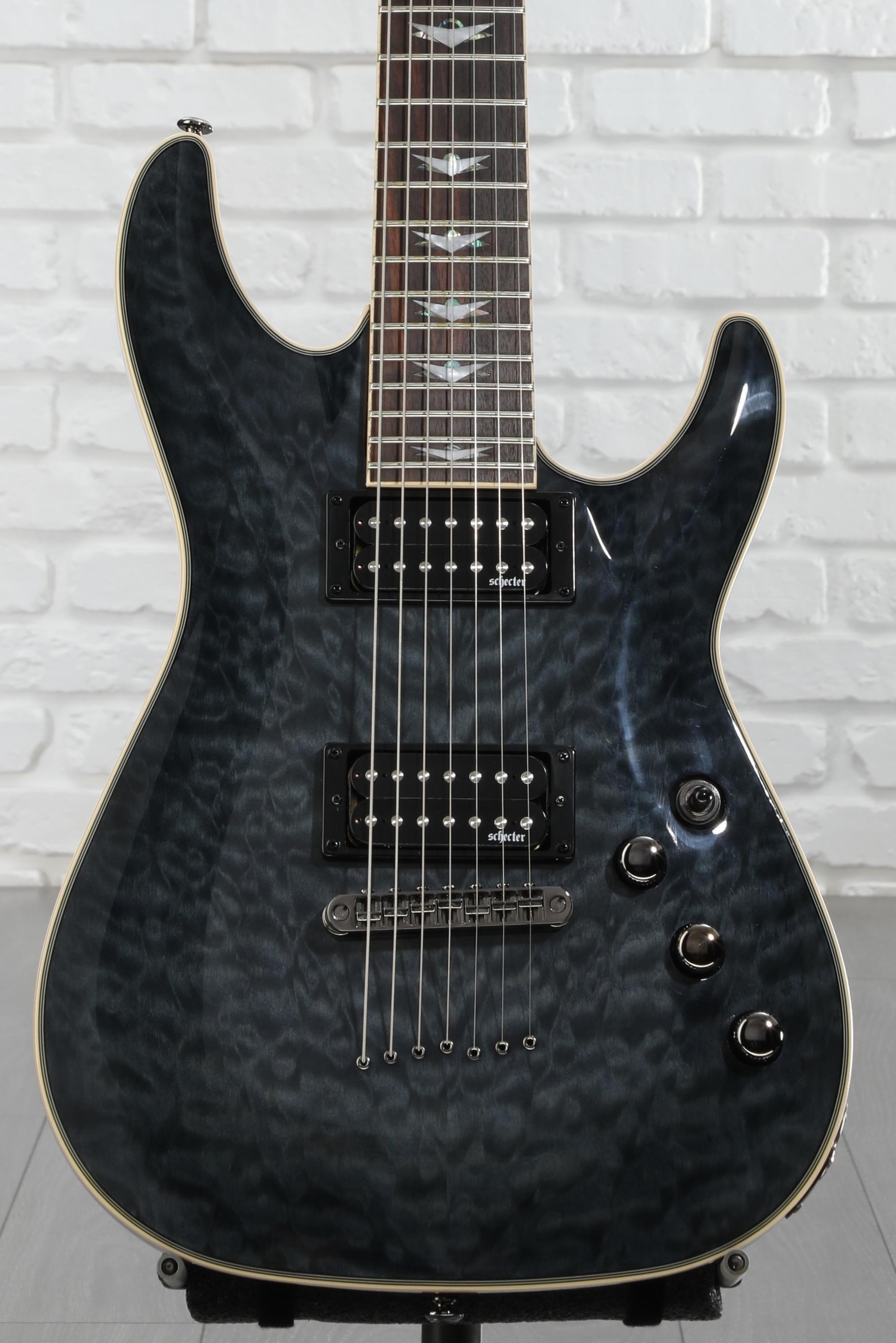 Schecter Omen Extreme-7 Electric Guitar - See Thru Black | Sweetwater