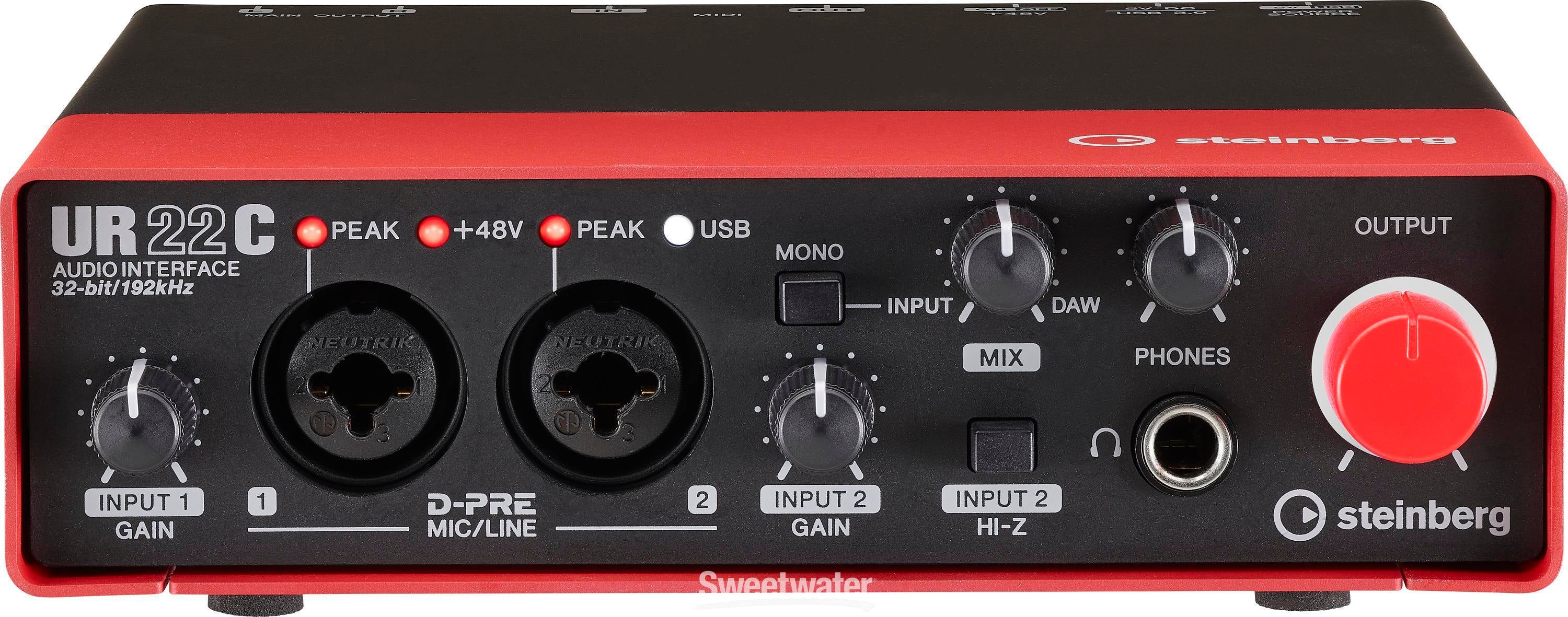 UR22C USB Audio Interface - Red - Sweetwater