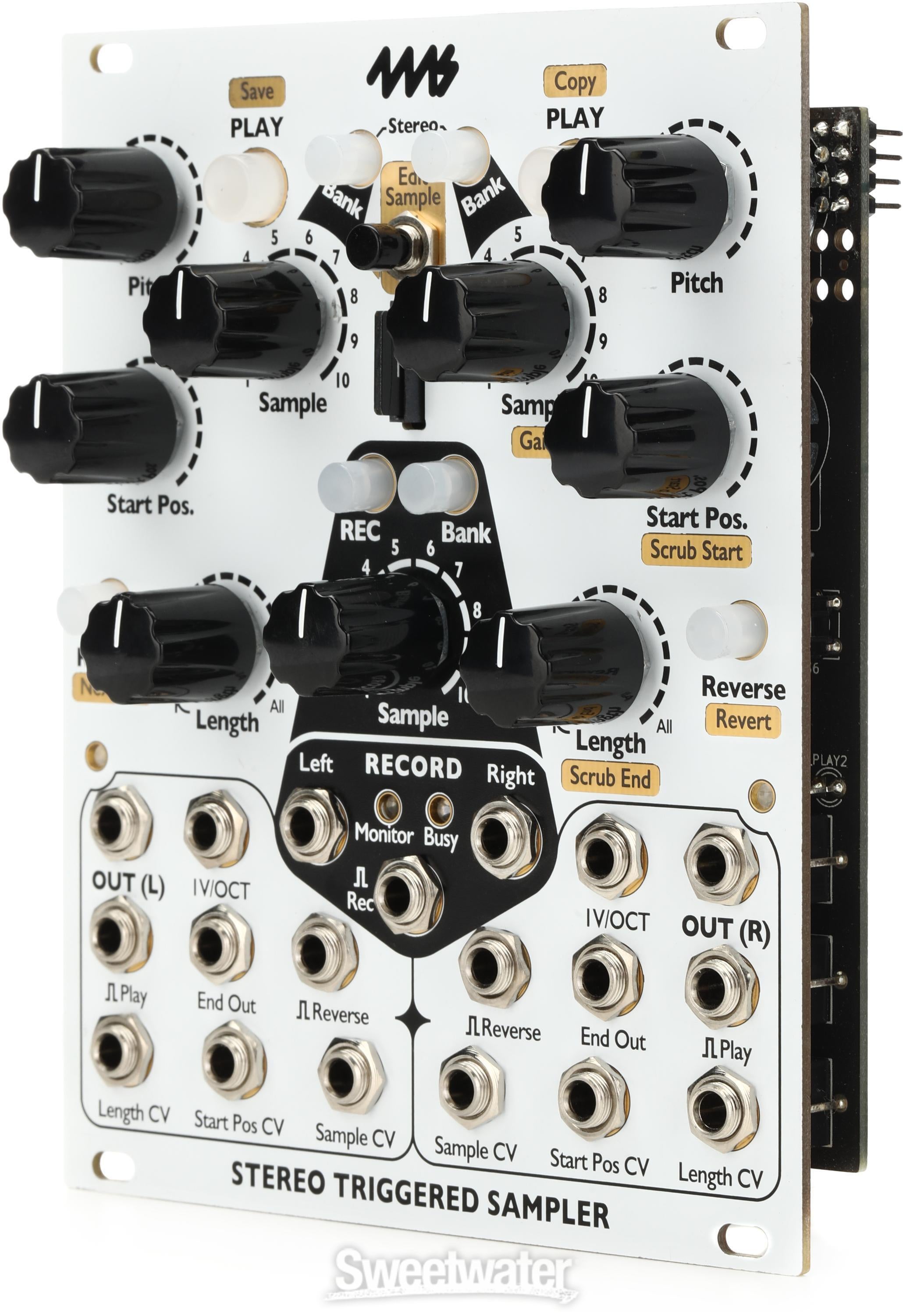 4ms Stereo Triggered Sampler Eurorack Module | Sweetwater