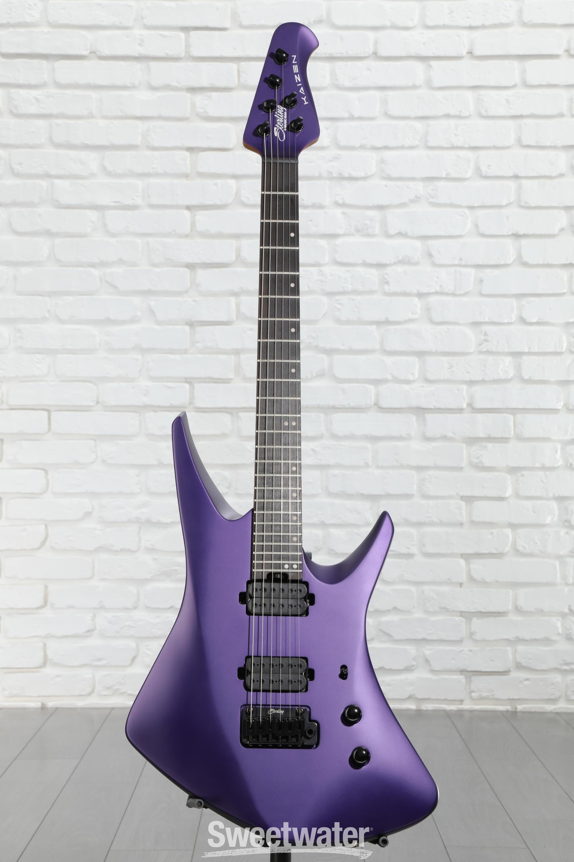 ギター Sterling By Musicman KAIZEN6 Sterling By Music Man Kaizen 6 Electric Guitar - Firemist Purple